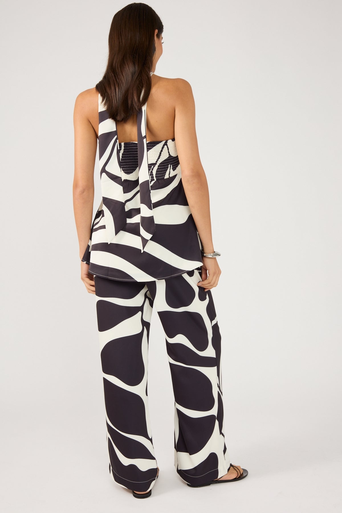 Perfect Stranger Remini Wide Leg Pant Black Print