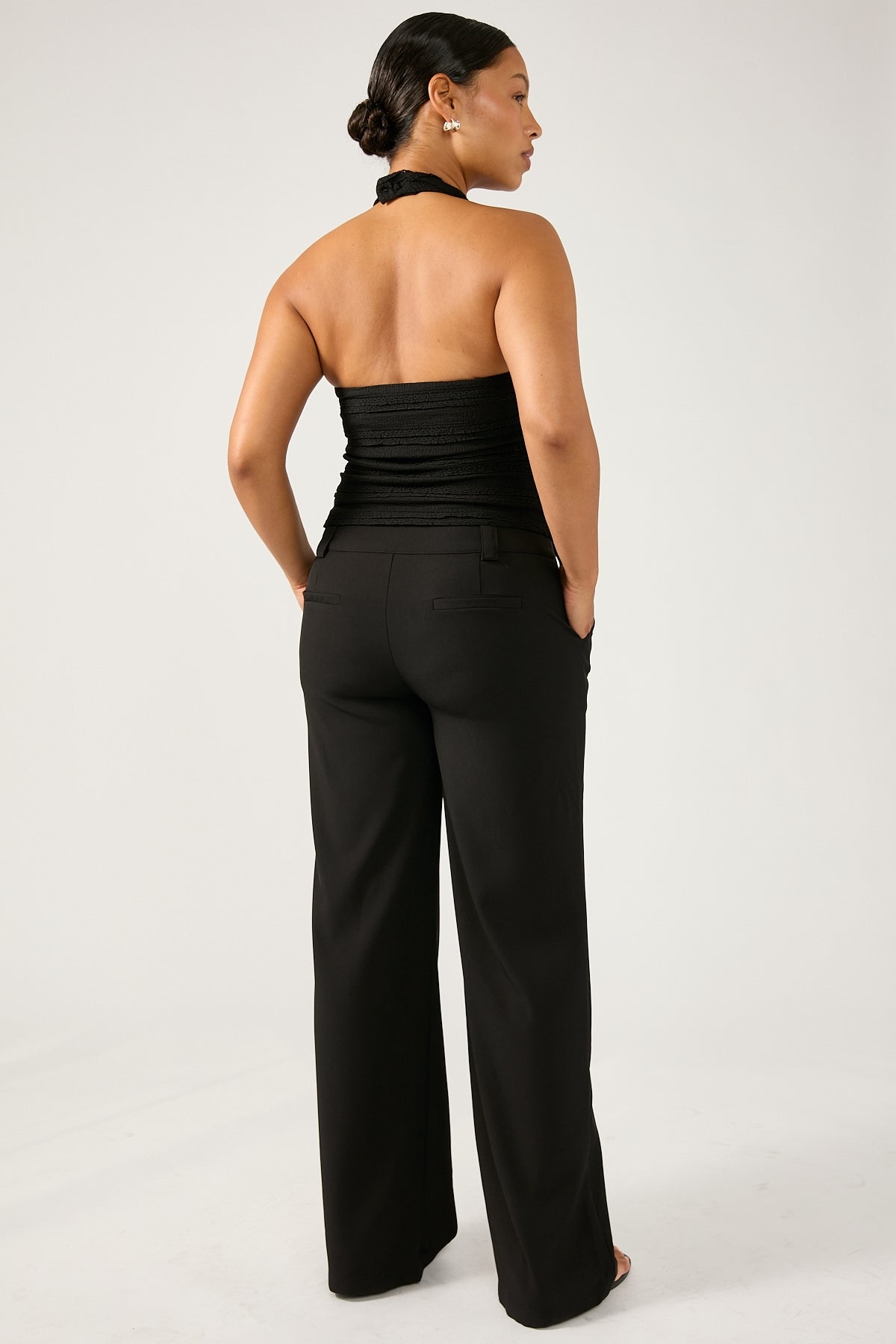 Perfect Stranger Cocona Low Rise Tailored Pant Black