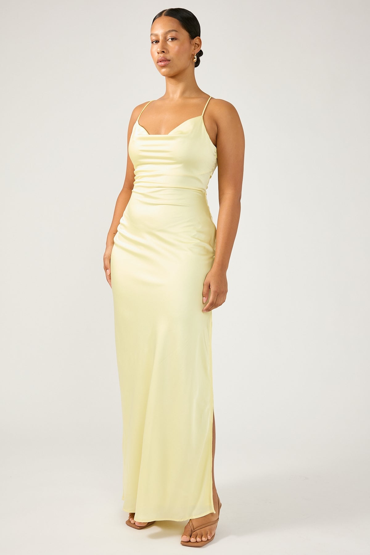 Perfect Stranger Evie Recycled Maxi Dress Yellow