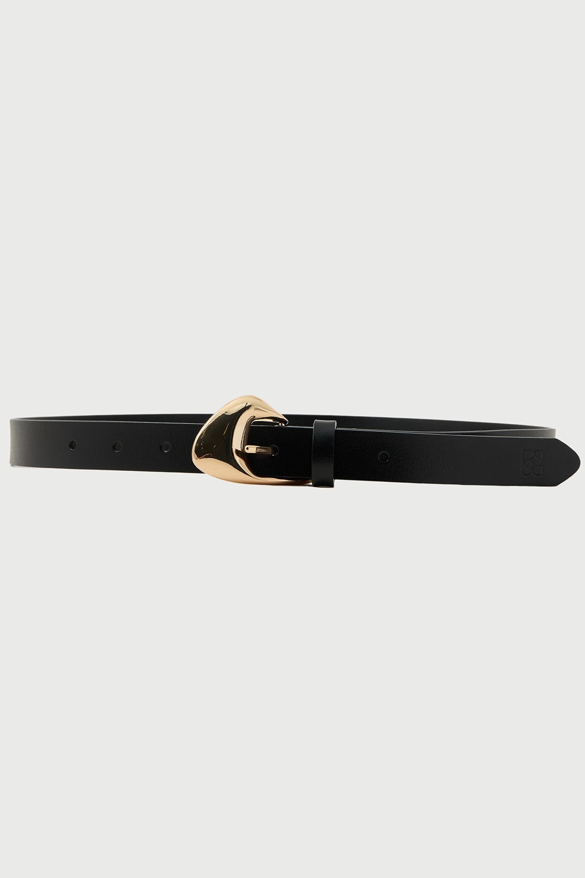 Perfect Stranger Westy Leather Belt Black/ Gold