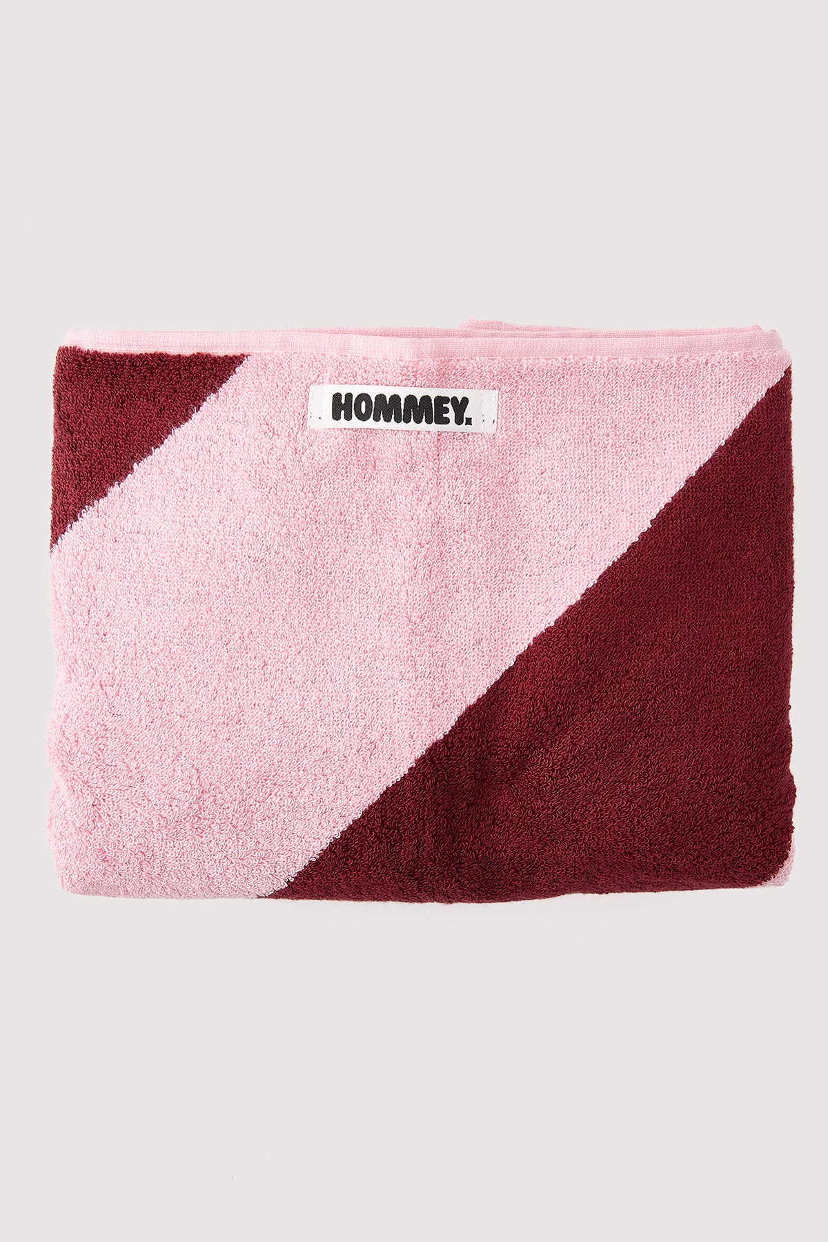 Hommey Hommey Beach Towel - Rocky Road Stripe Burgundy Stripe