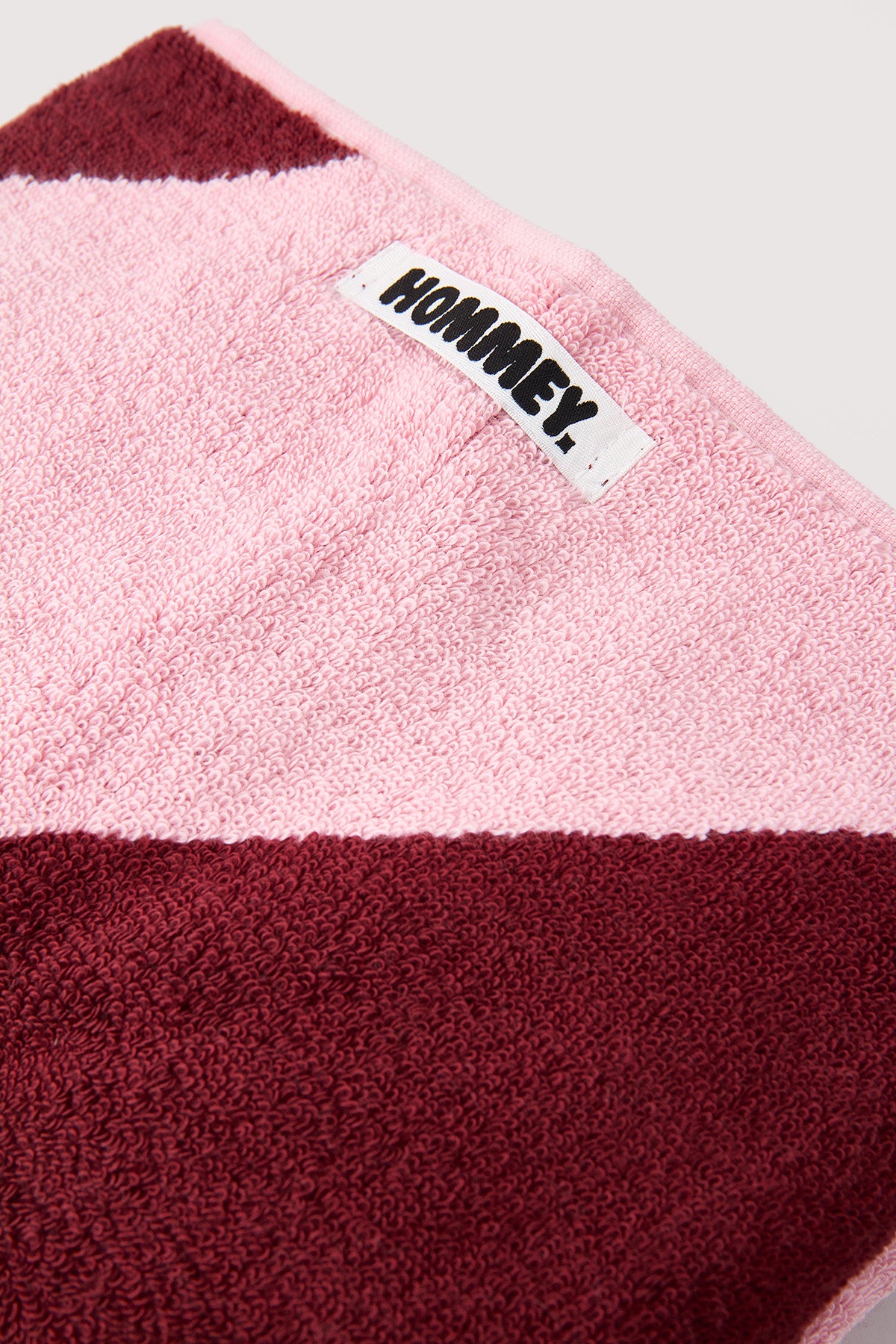 Hommey Hommey Beach Towel - Rocky Road Stripe Burgundy Stripe