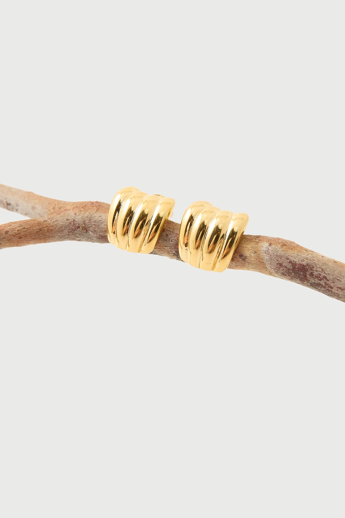 Perfect Stranger Carmel Puff Earring 18K Gold