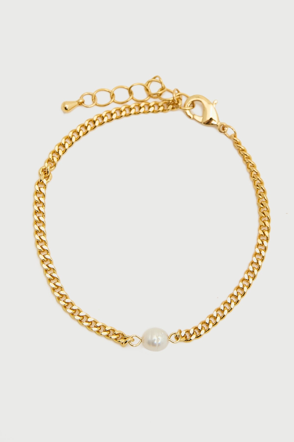 Perfect Stranger Pearl Chain Bracelet 18K Gold