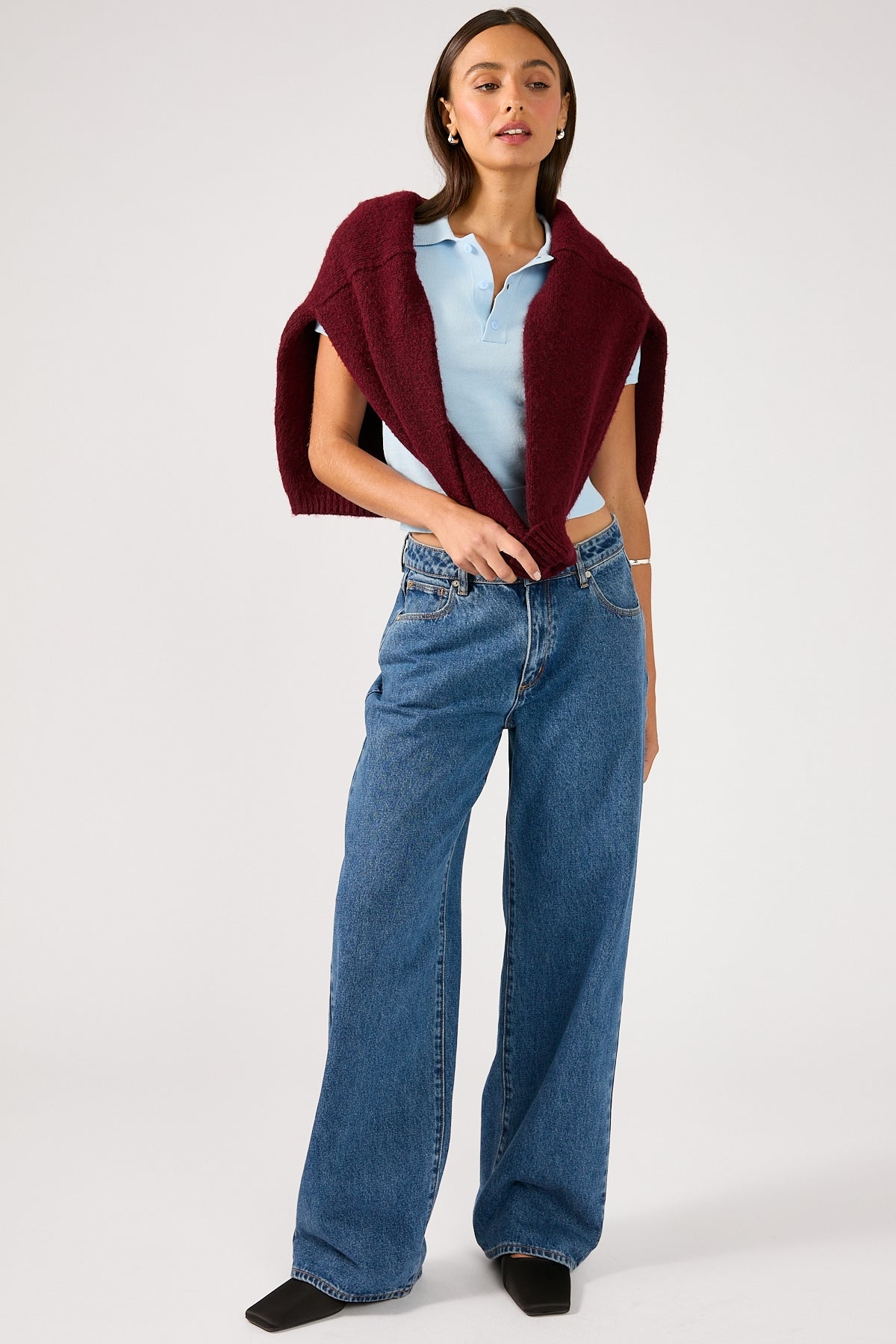 Perfect Stranger Clueless Short Sleeve Polo Light Blue