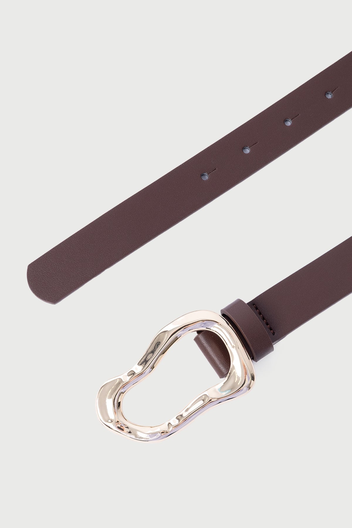 Perfect Stranger Golden Wave Belt Chocolate