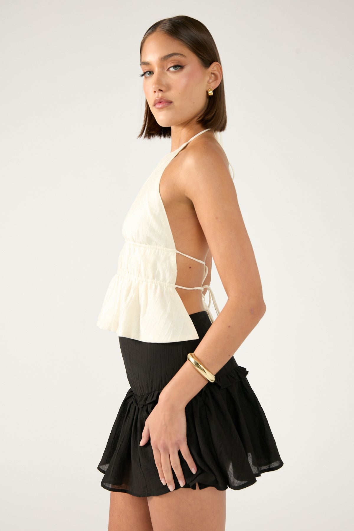 Perfect Stranger Sea Breeze Mini Skirt Black