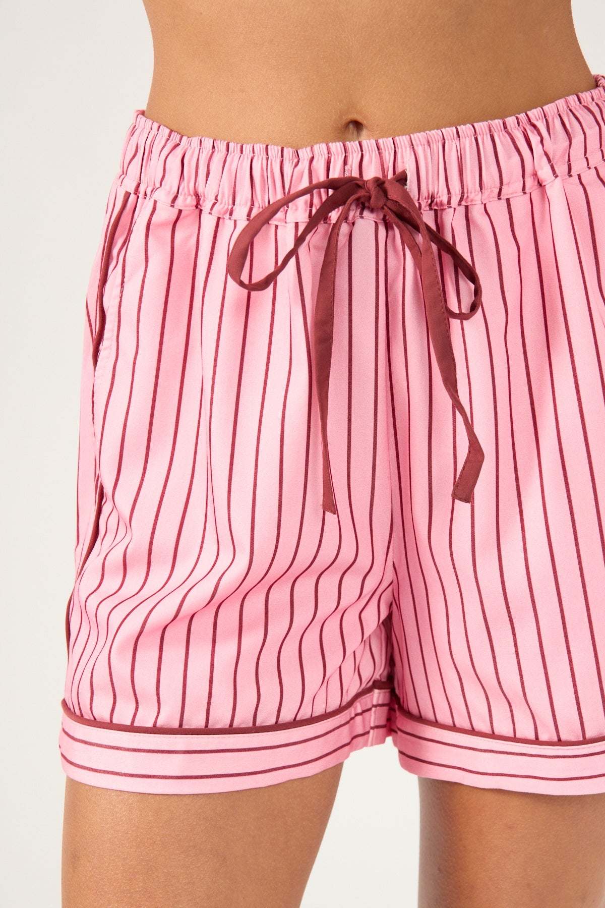 Hommey Hommey Sleep Short - Rocky Road Stripes Pink Stripe