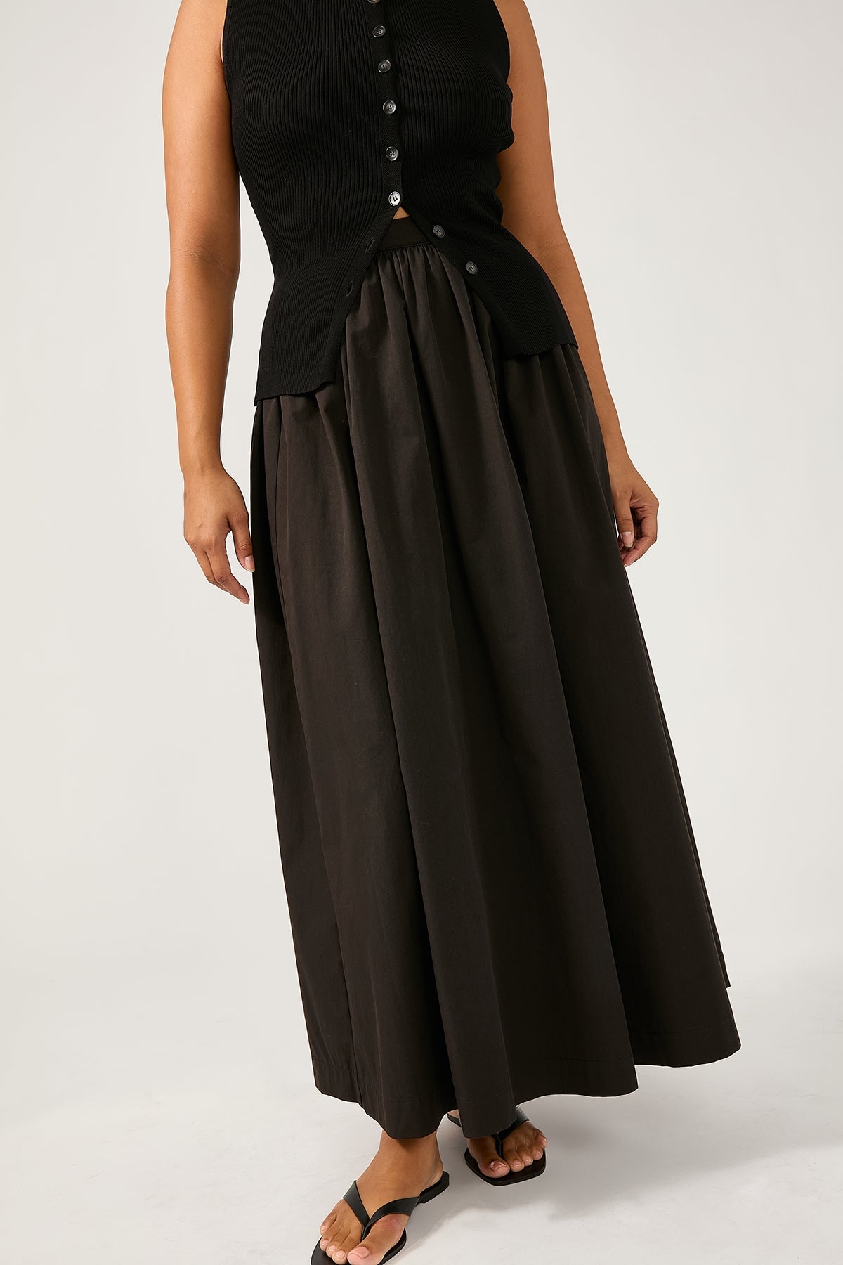 Perfect Stranger Isley Maxi Skirt Black