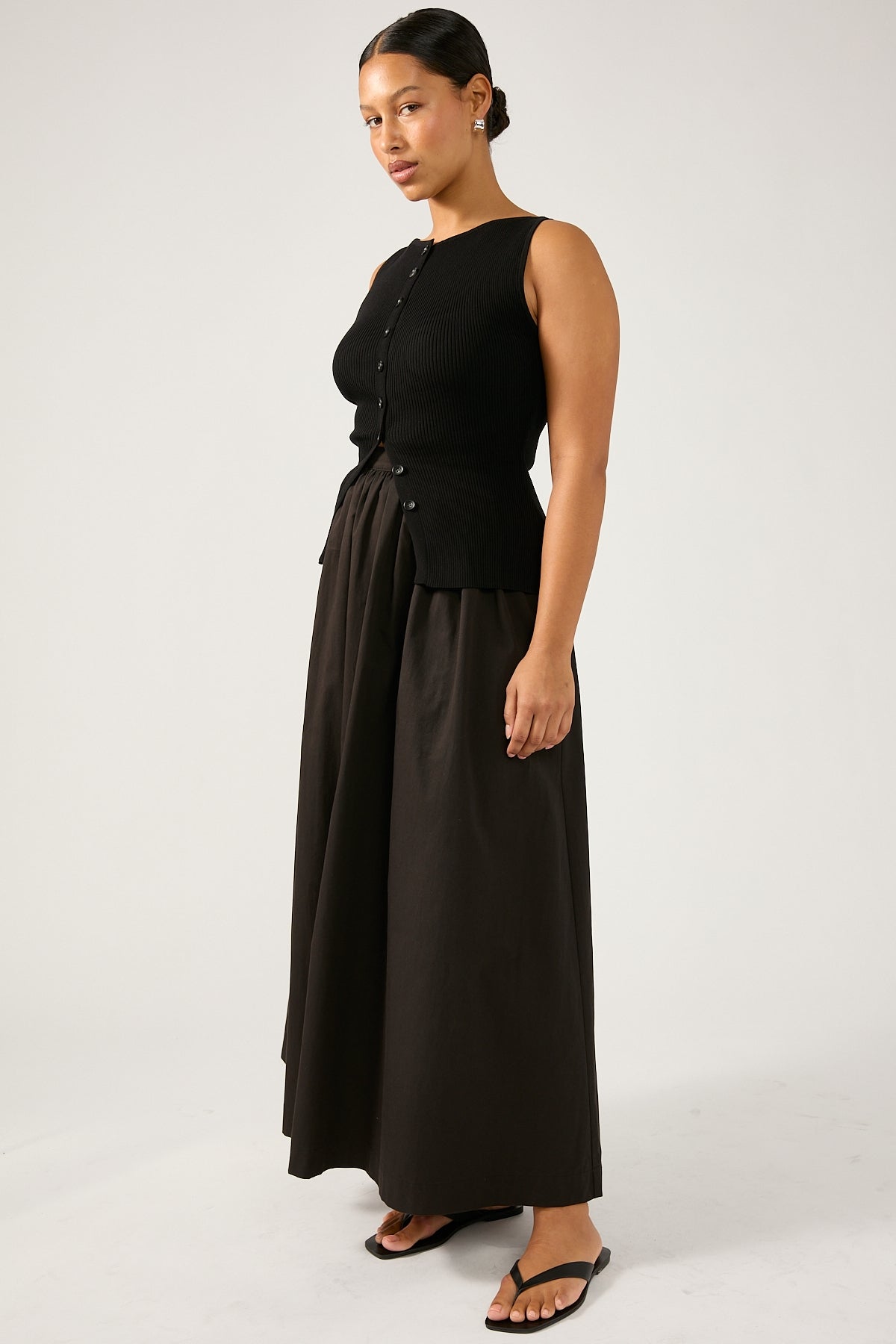 Perfect Stranger Isley Maxi Skirt Black