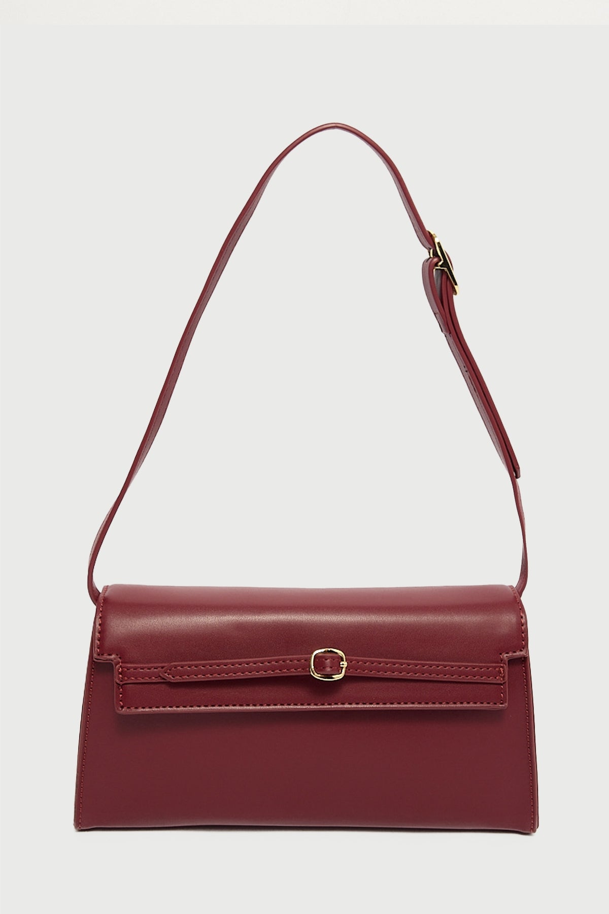 Perfect Stranger Celeste Mini Buckle Handbag Burgundy