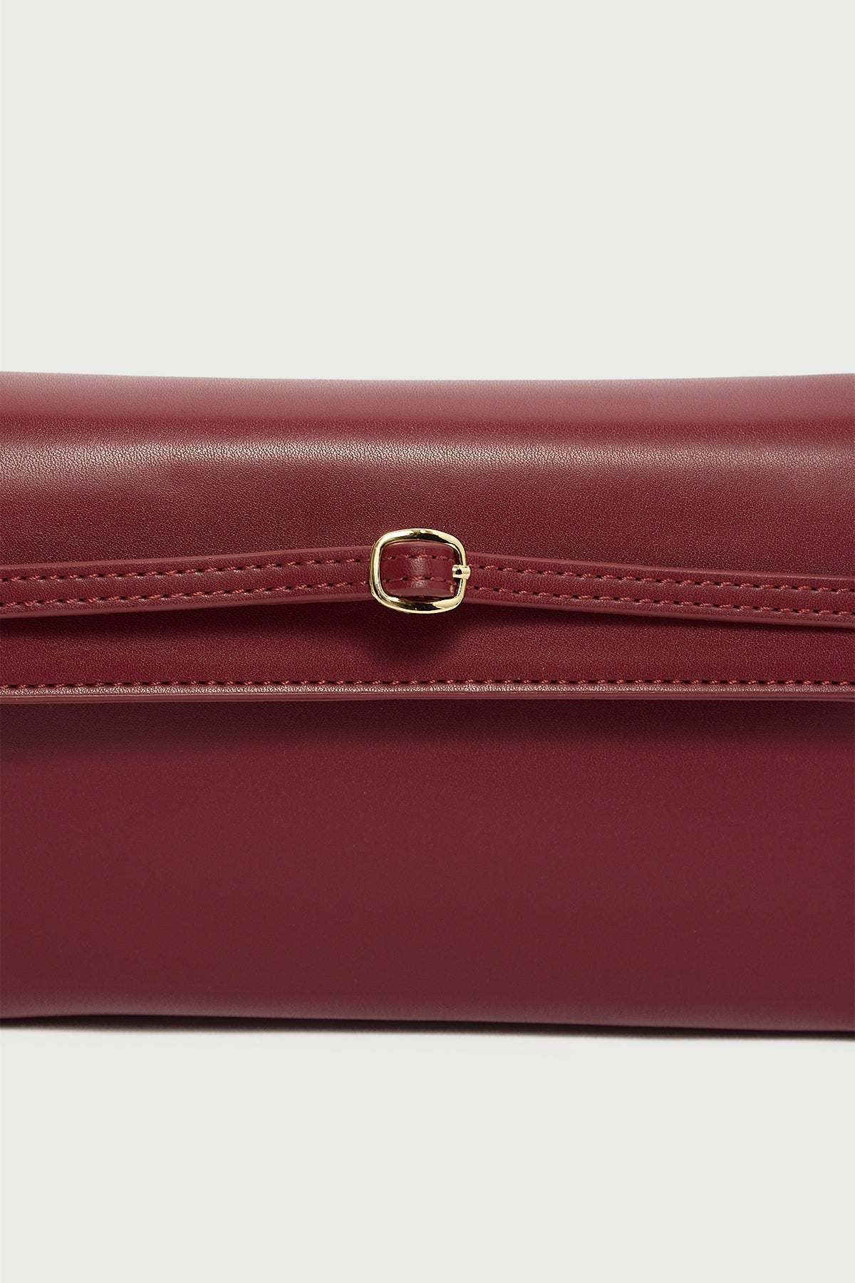 Perfect Stranger Celeste Mini Buckle Handbag Burgundy