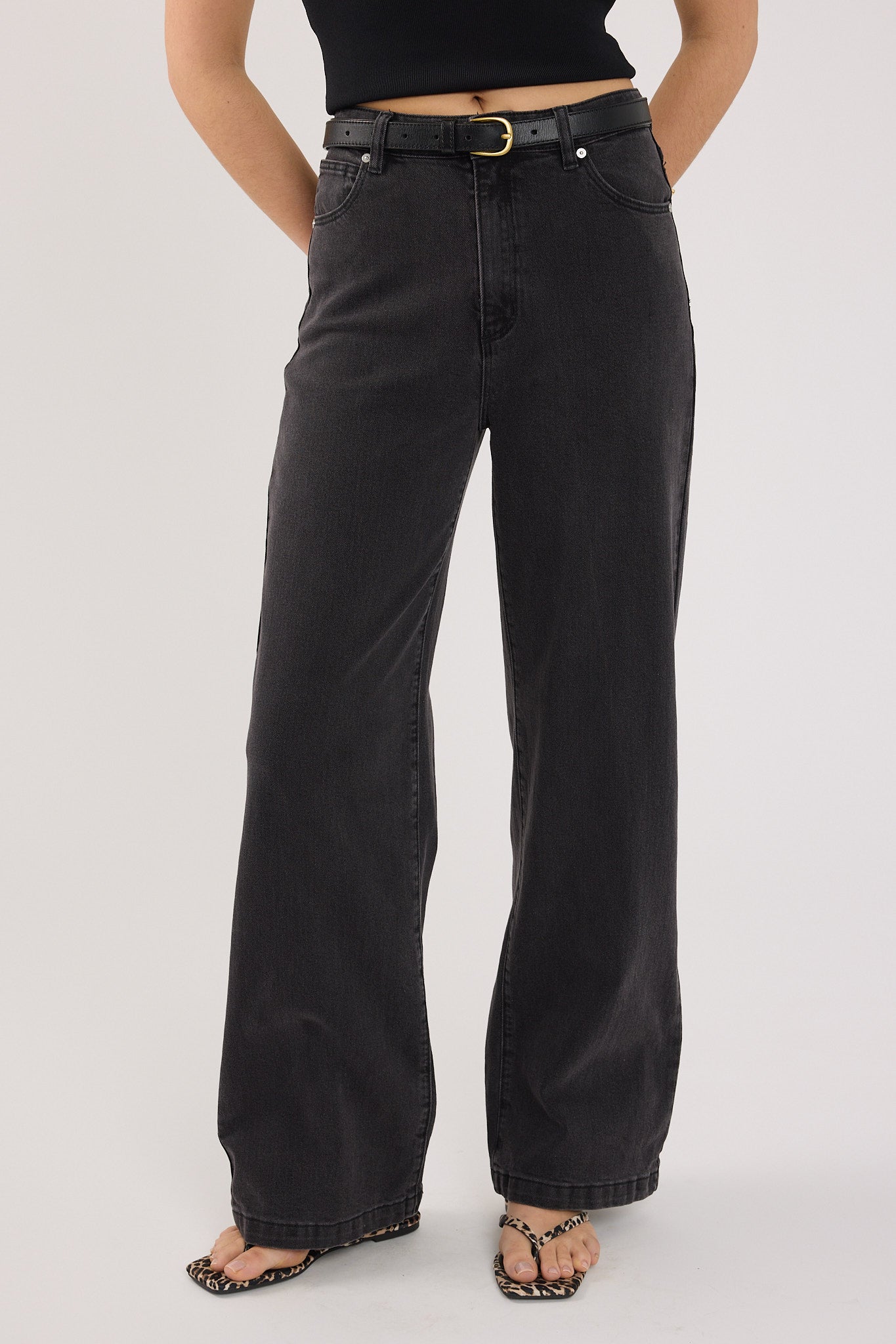 Abrand A 94 High and Wide Sophie Washed Black