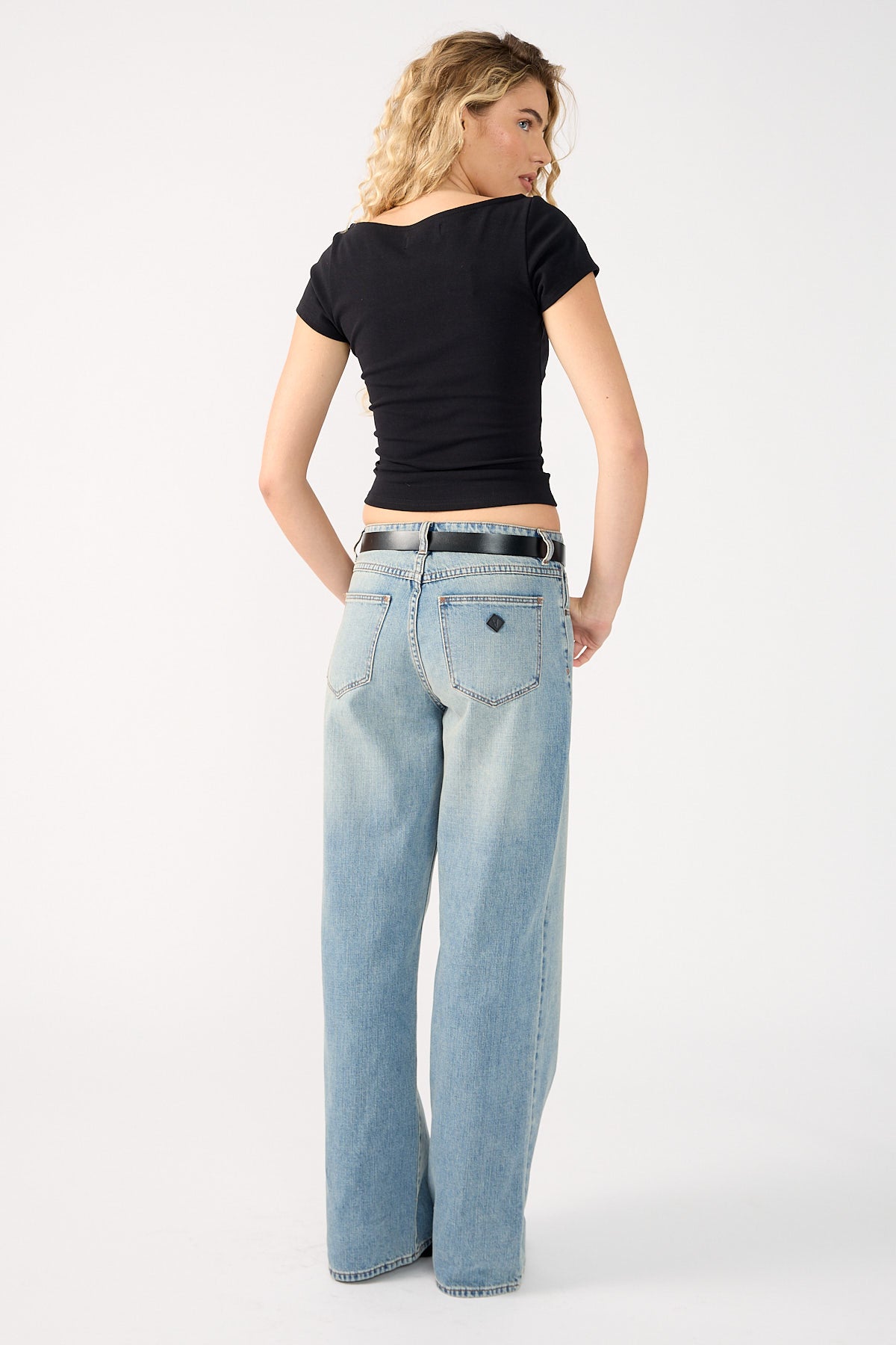 Abrand 95 Baggy Gisele Mid Blue Denim