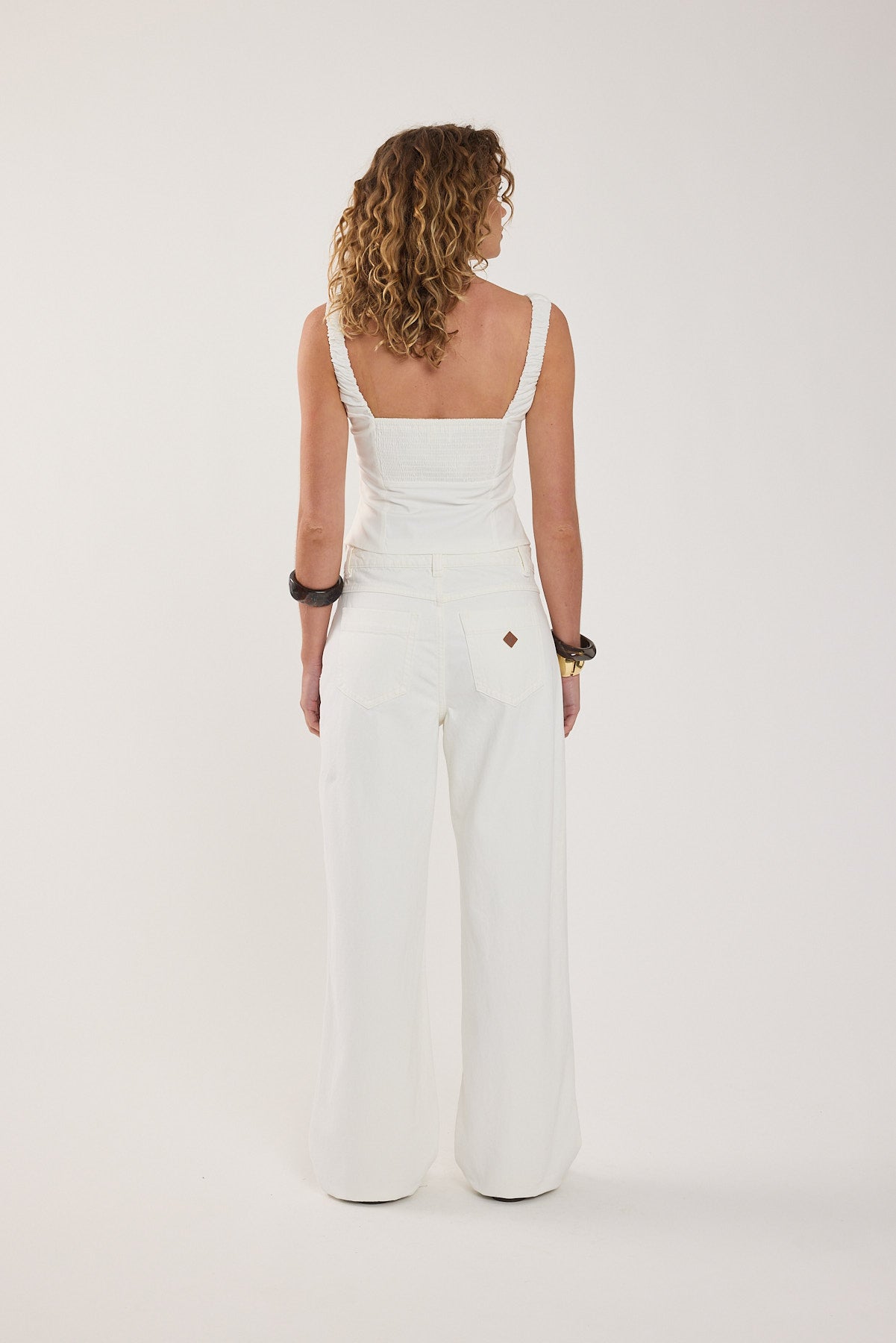 Abrand 95 Mid Baggy Jean White Gold