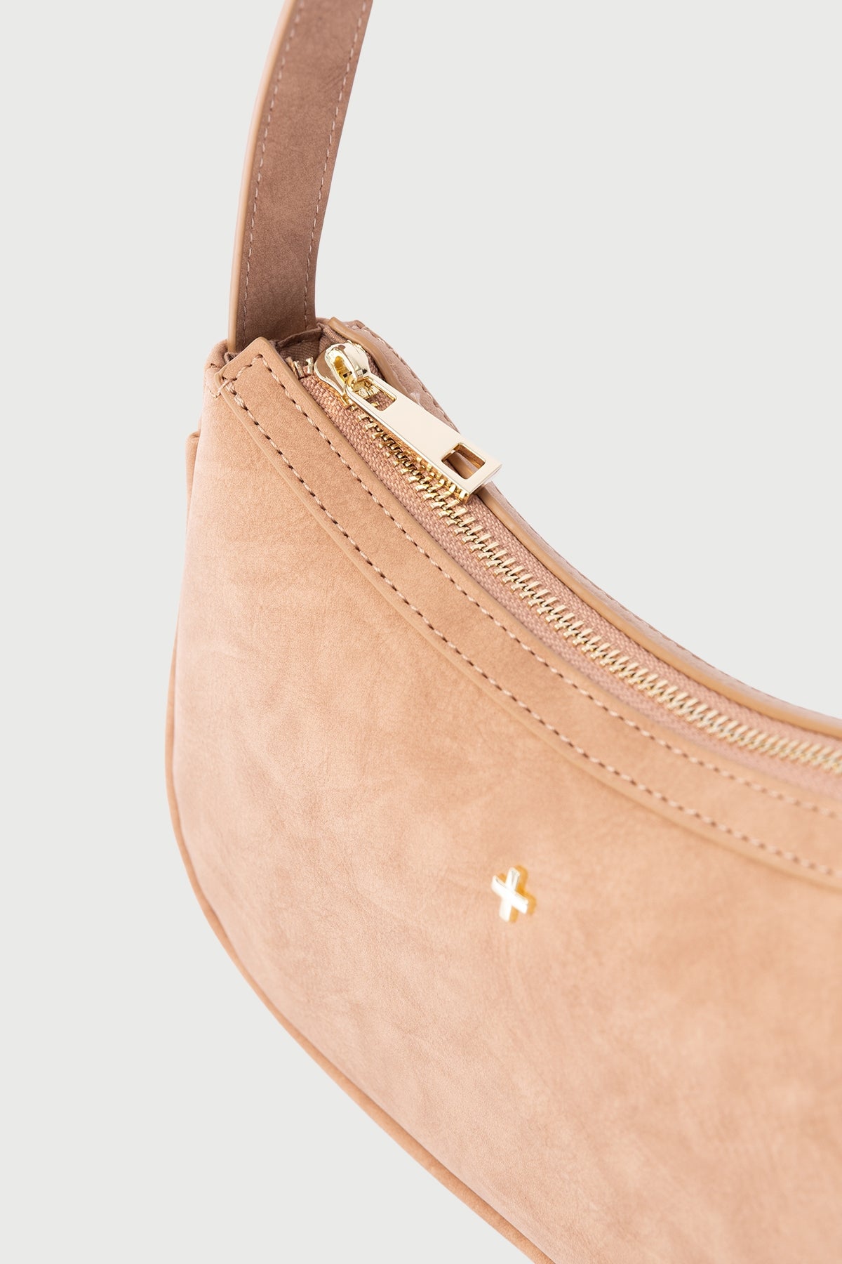 Peta + Jain Dixee Suede Shoulder Bag Gold/Tan