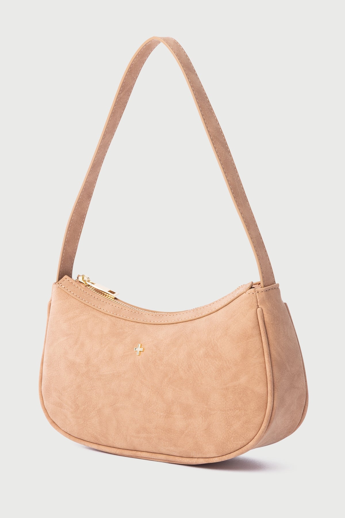 Peta + Jain Dixee Suede Shoulder Bag Gold/Tan