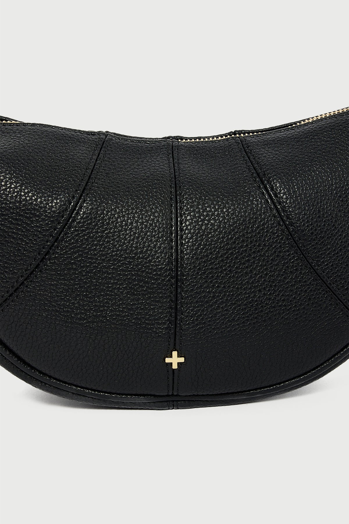 Peta + Jain Tatum Shoulder Bag Black Pebble/Gold