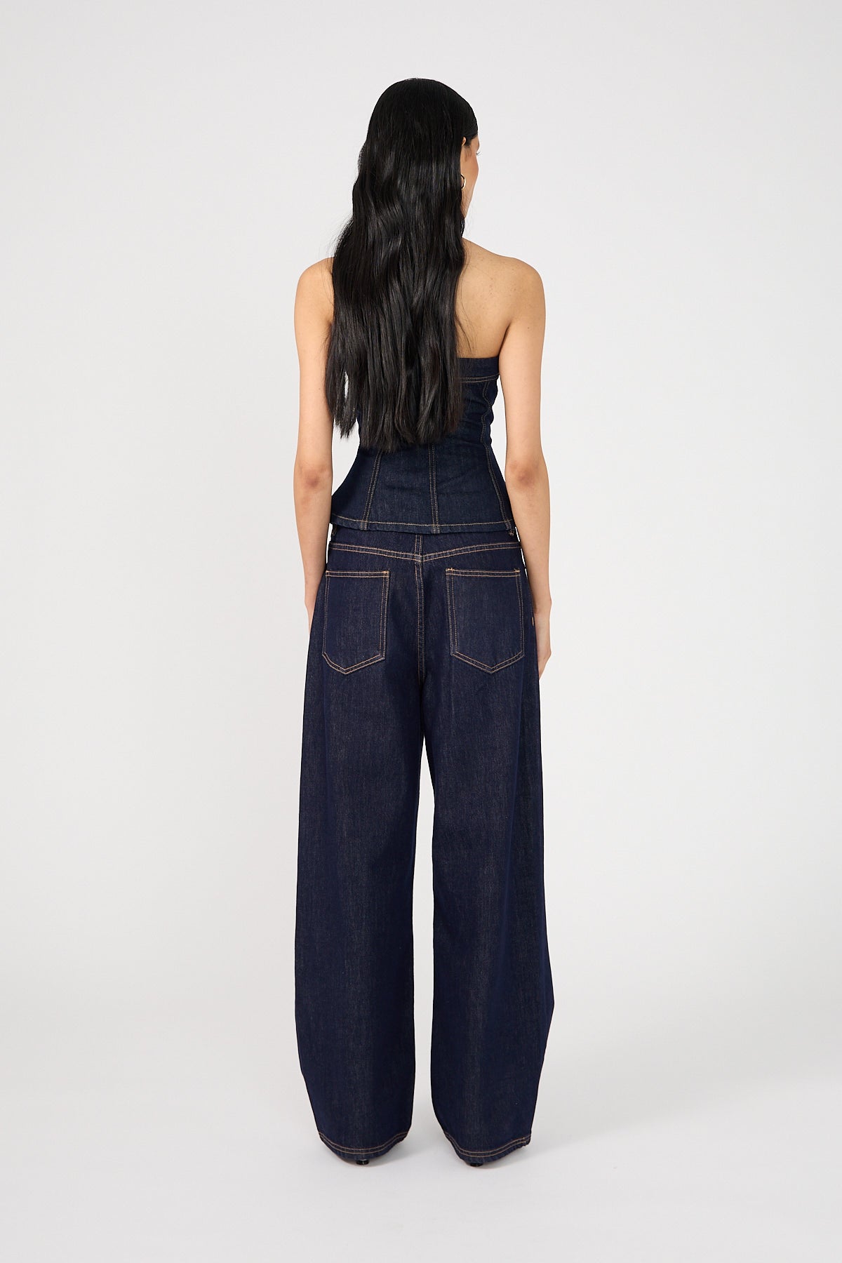 Perfect Stranger Mid Rise 90's Slouch Jean Raw Indigo