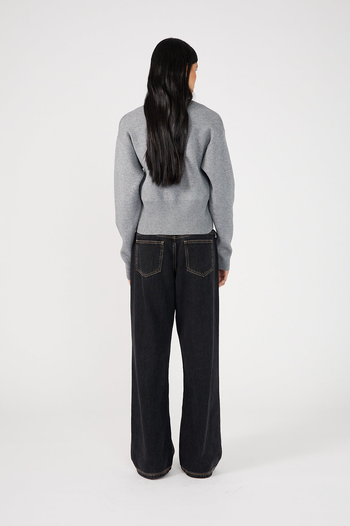 Perfect Stranger Low Rise Baggy Jean Washed Grey