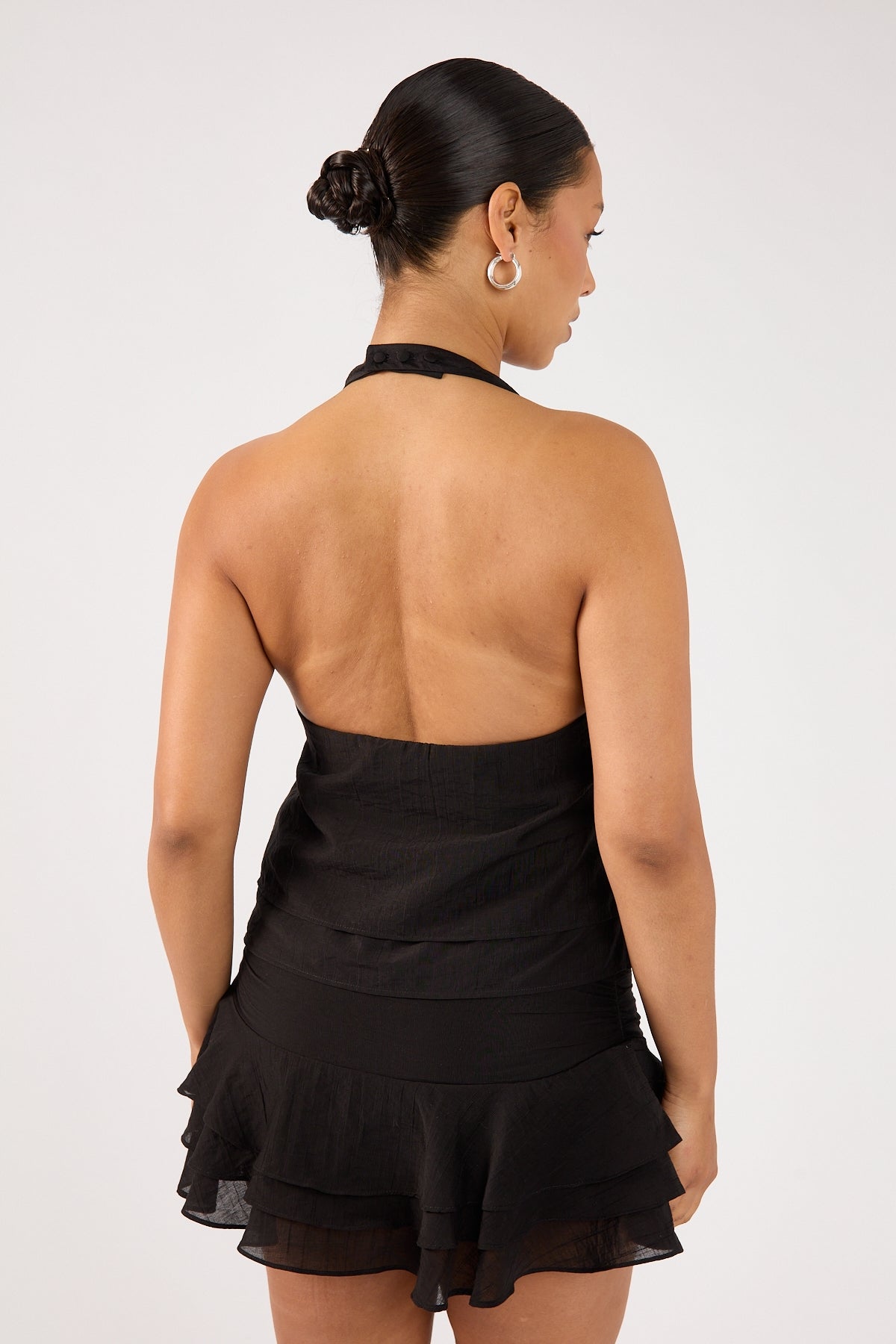 Perfect Stranger EllaMae Ruffle Mini Skort Black