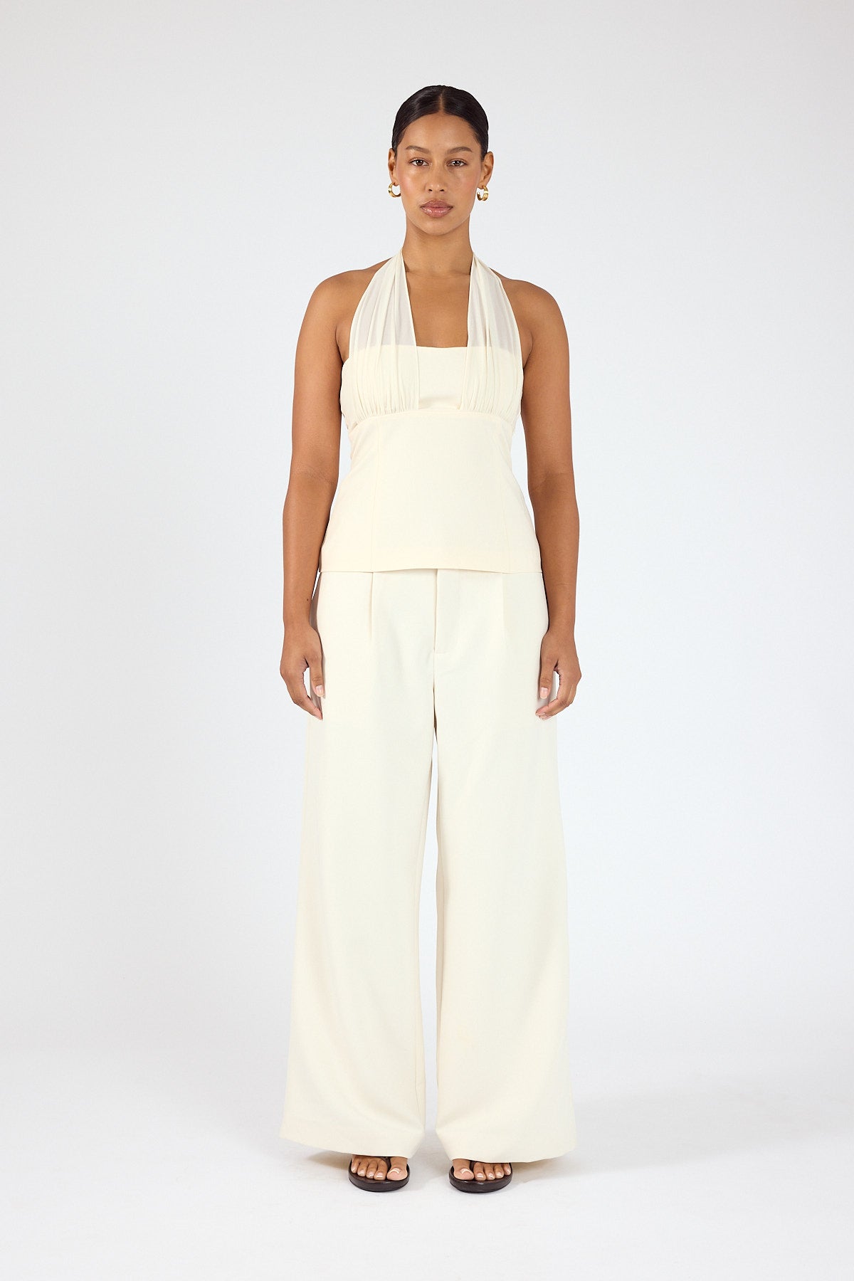 Perfect Stranger Lula Halter Top Cream