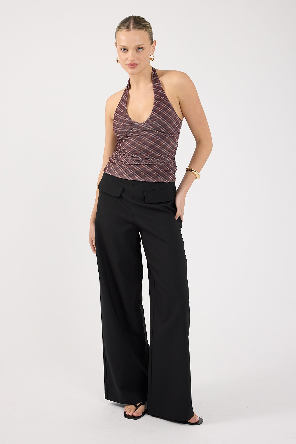 Perfect Stranger Luca Pocket Tailored Pants Black