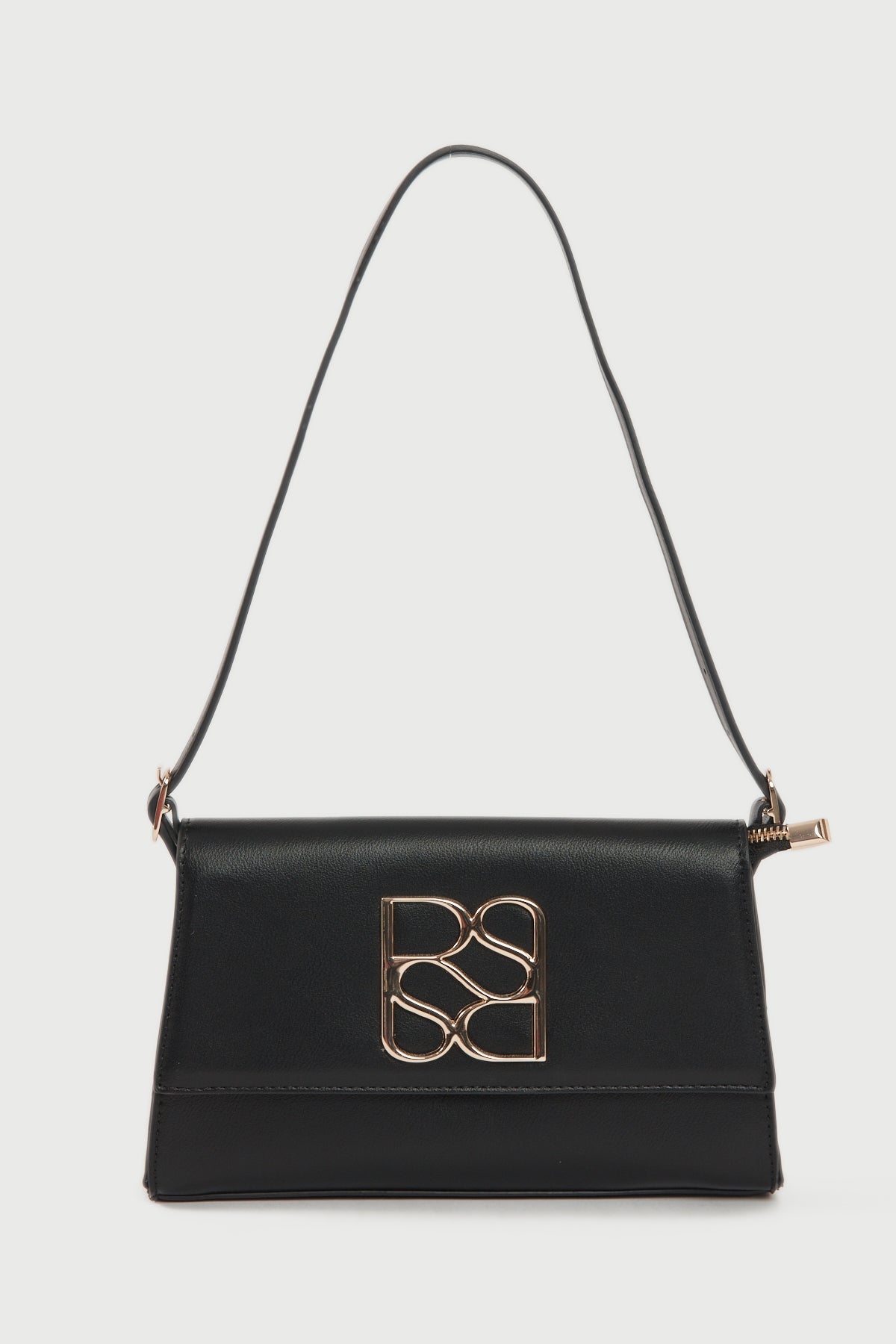 Perfect Stranger Monogram Shoulder Bag Black