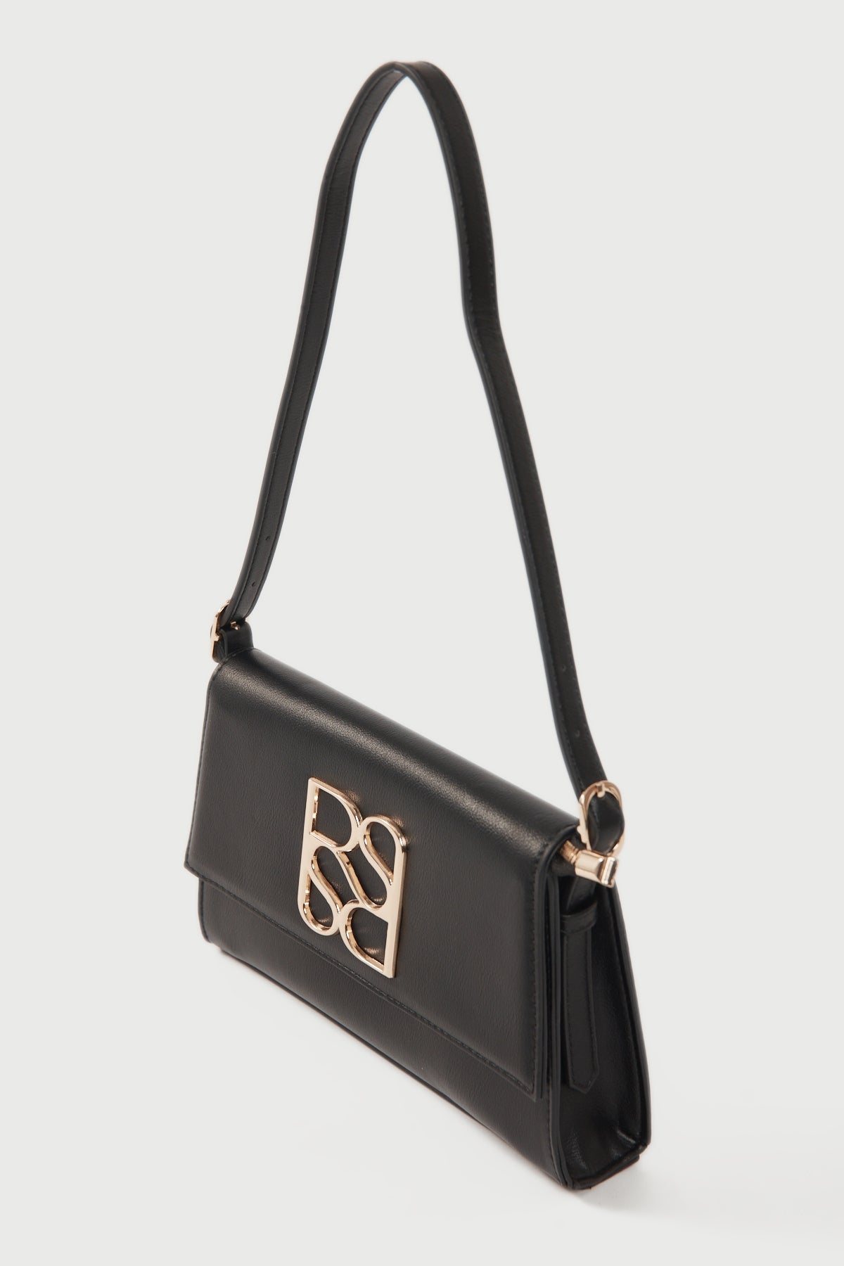 Perfect Stranger Monogram Shoulder Bag Black
