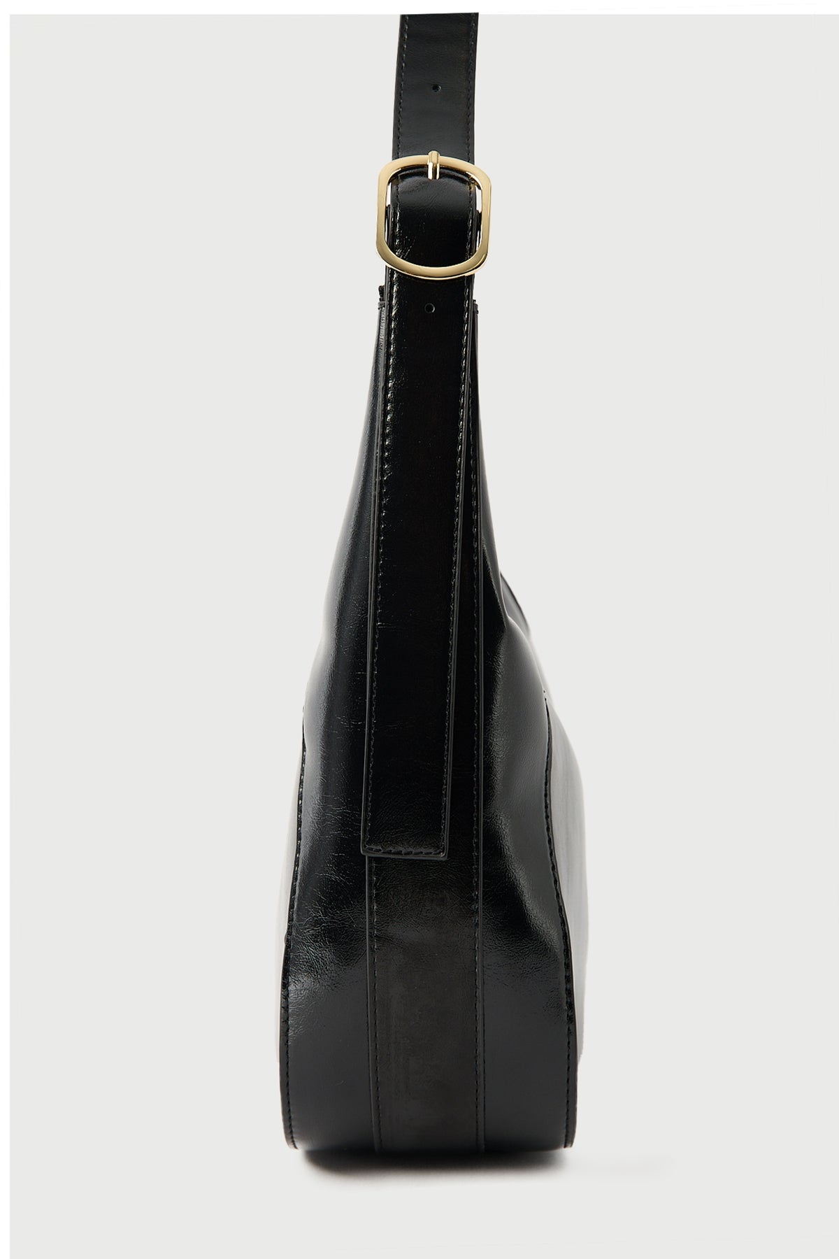 Perfect Stranger Halo Crescent Handbag Black