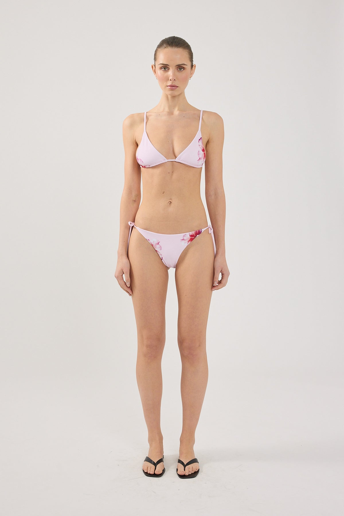 Perfect Stranger Zimi Flower Tie Bikini Top Pink