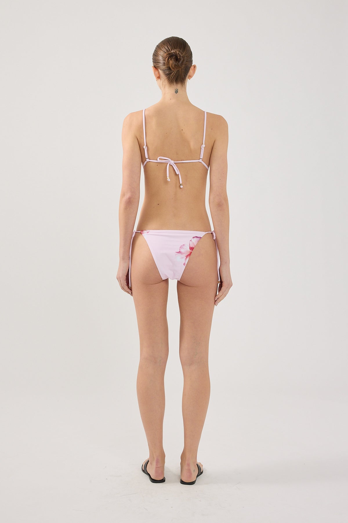 Perfect Stranger Zimi Flower Tie Bikini Top Pink