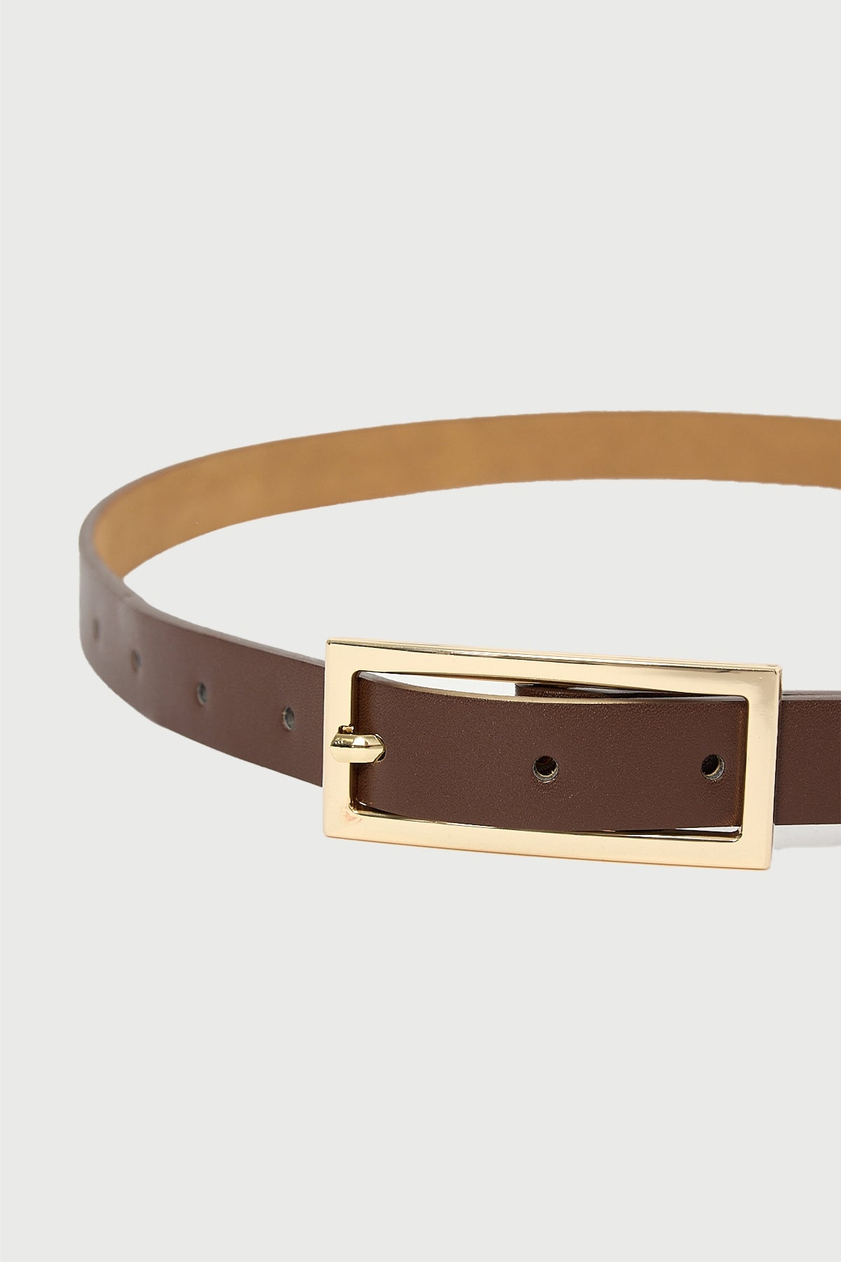 Perfect Stranger Signature Thin Belt Brown