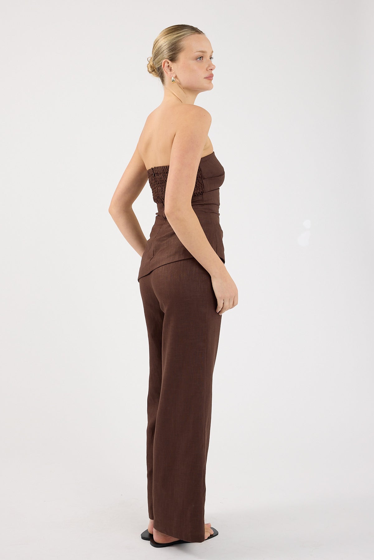 Perfect Stranger Marlo Mid Rise Menorca Pant Brown