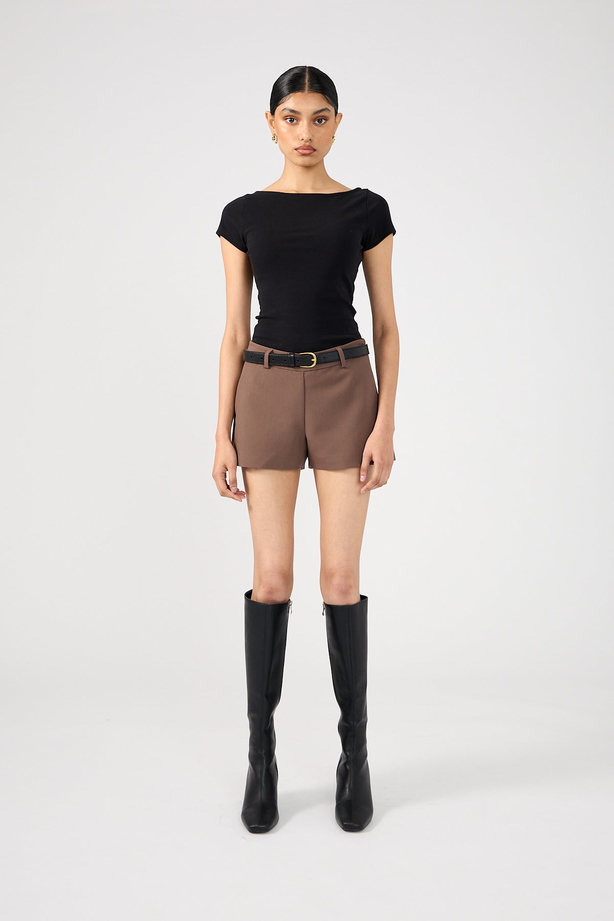 Perfect Stranger Luca Low Rise Shorts Taupe