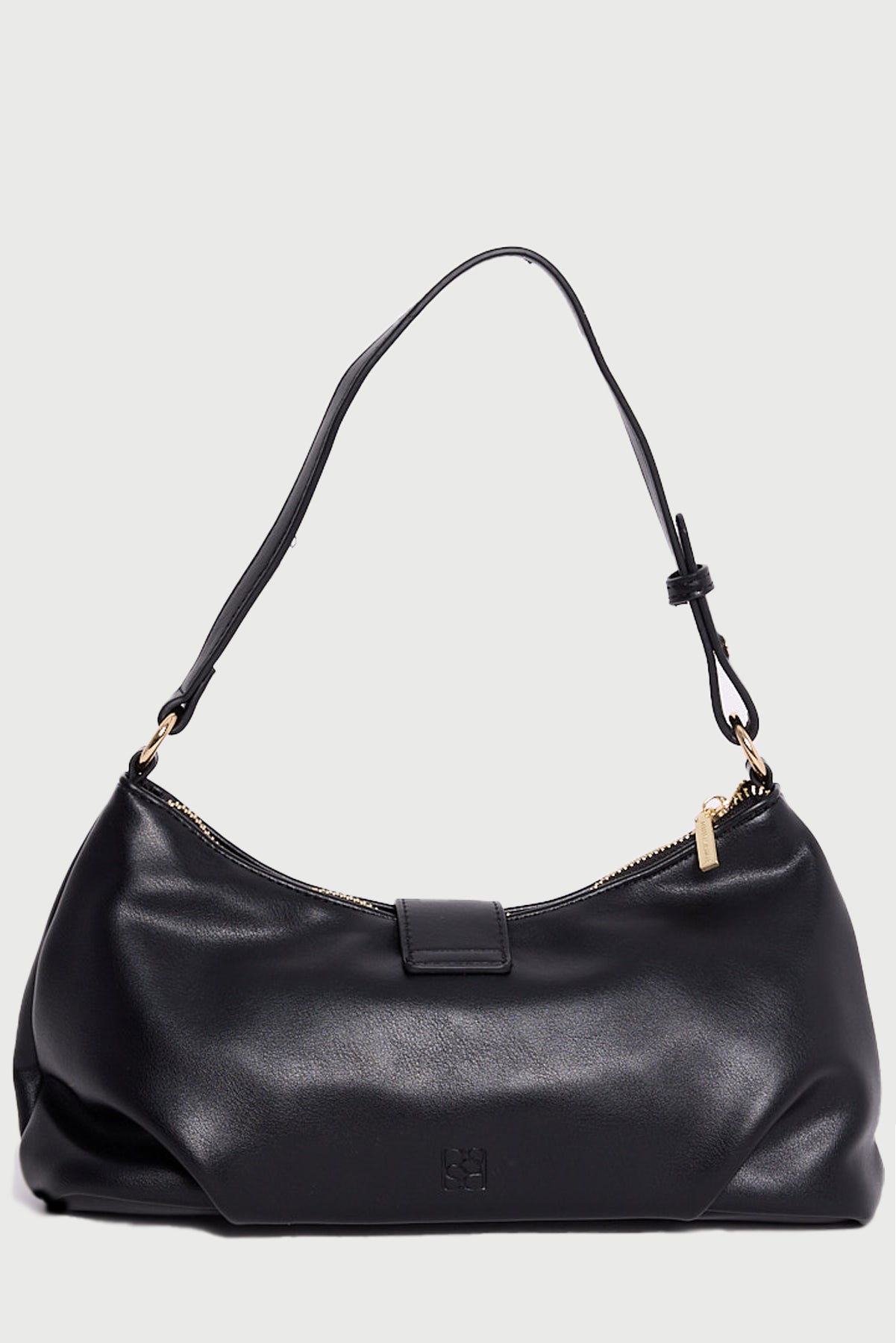 Perfect Stranger Enola Buckle Shoulder Bag Black