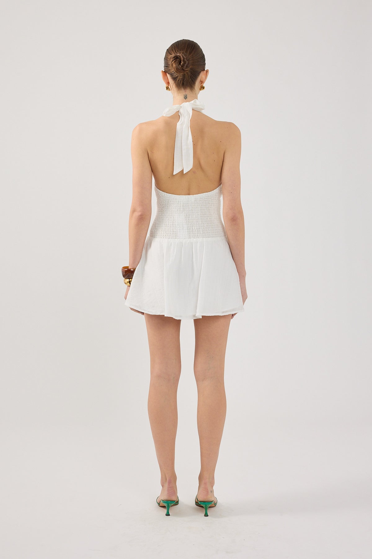 Perfect Stranger Immy Halter Mini Dress White