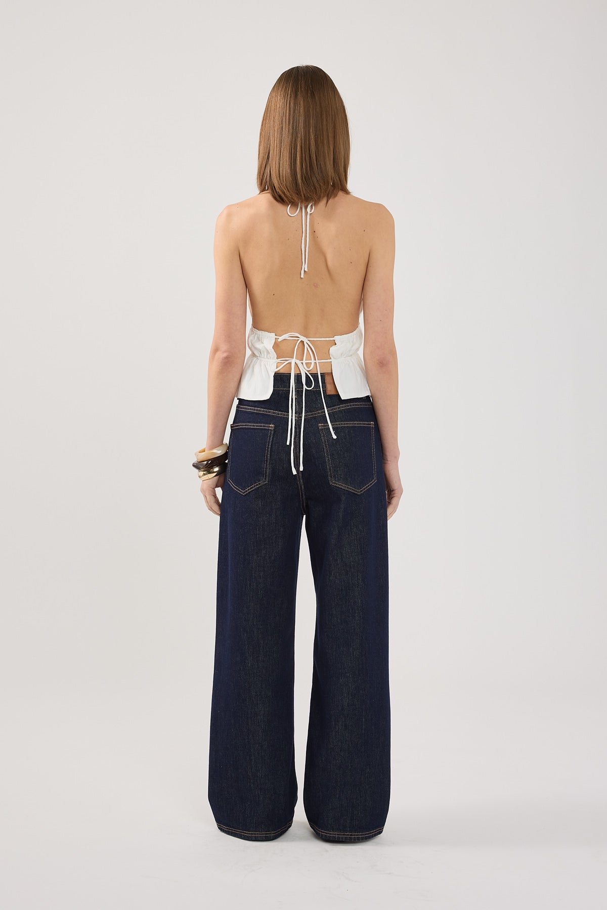 Perfect Stranger Immy Halter Top White