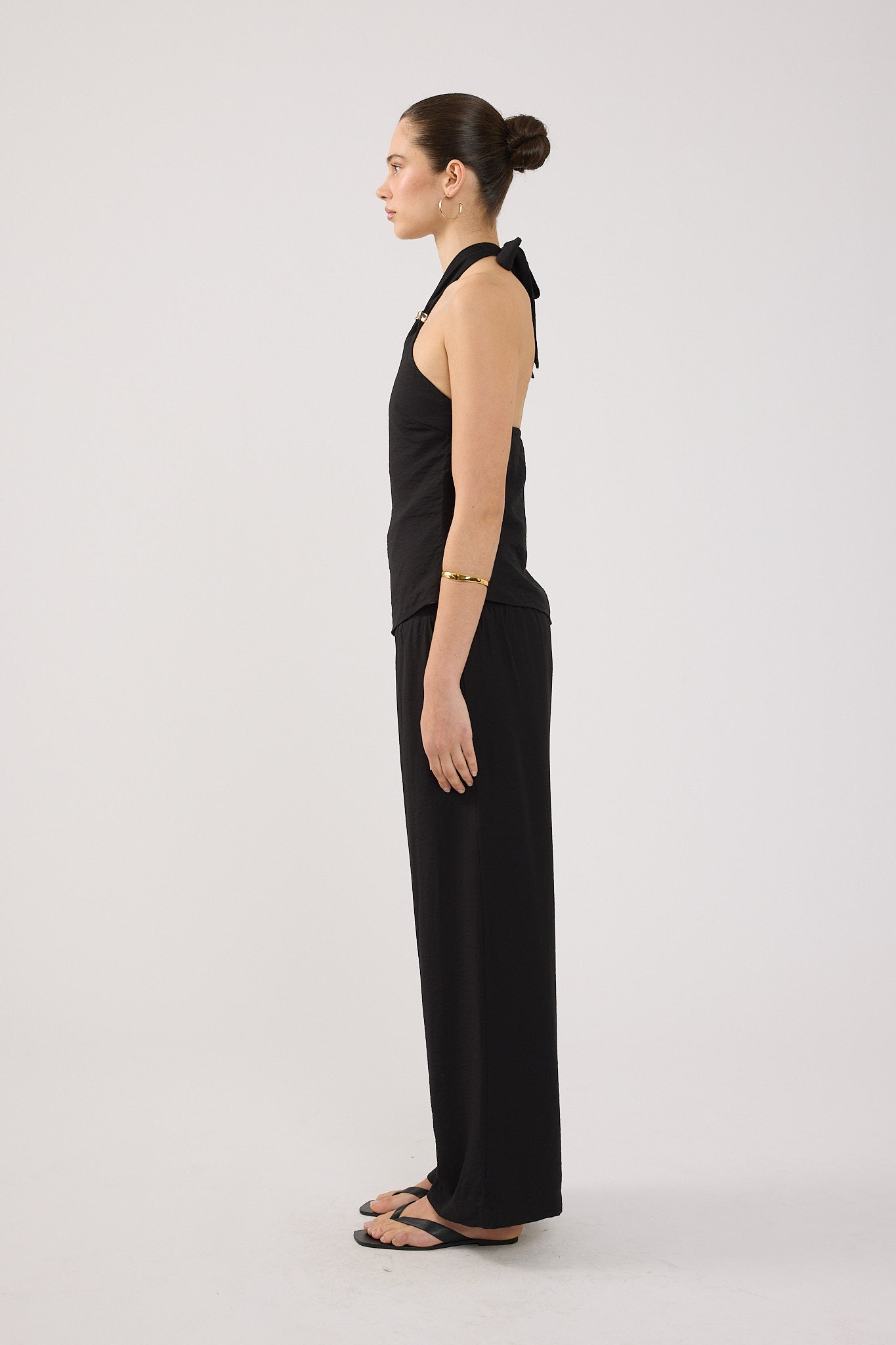 Perfect Stranger Avalia Elastic Waist Pant Black