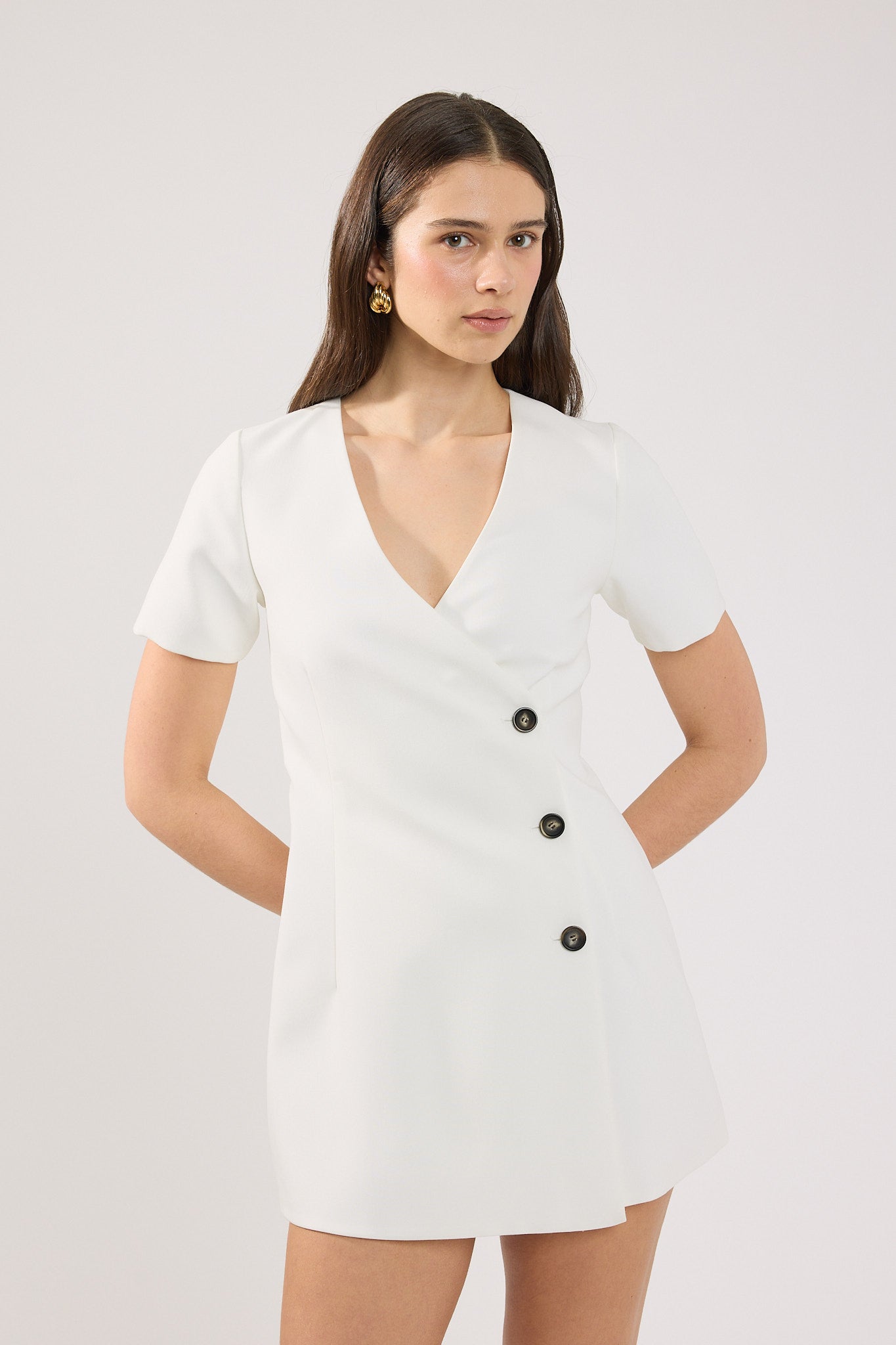 Perfect Stranger Beth Mini Dress Off White