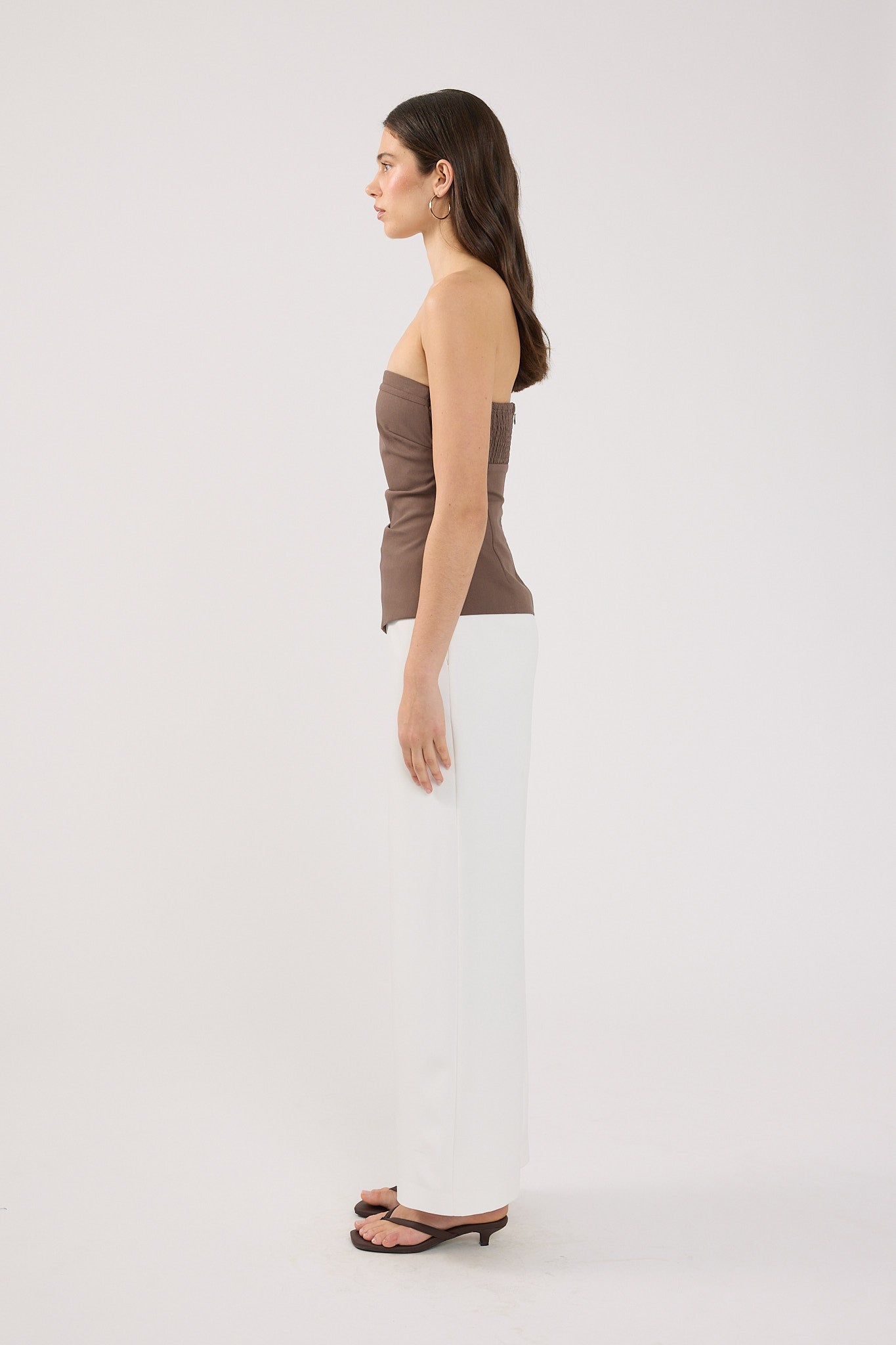 Perfect Stranger Cecelia High Rise Tailored Pant White