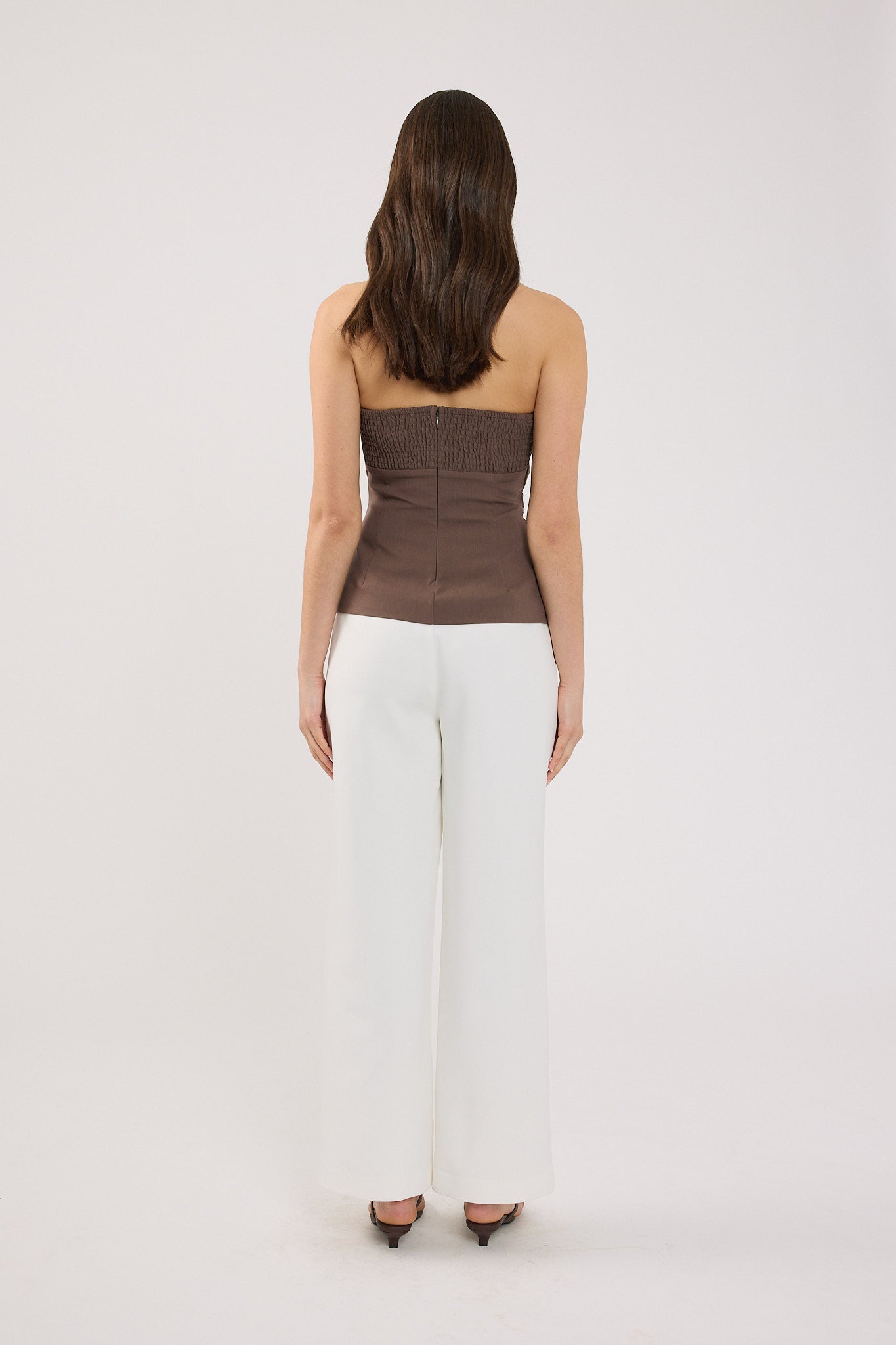 Perfect Stranger Cecelia High Rise Tailored Pant White