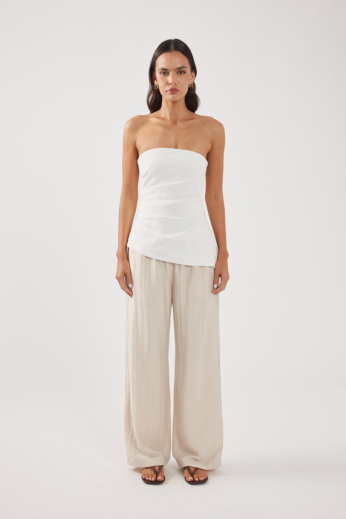 Perfect Stranger Tabby Mid Rise Pant Oat