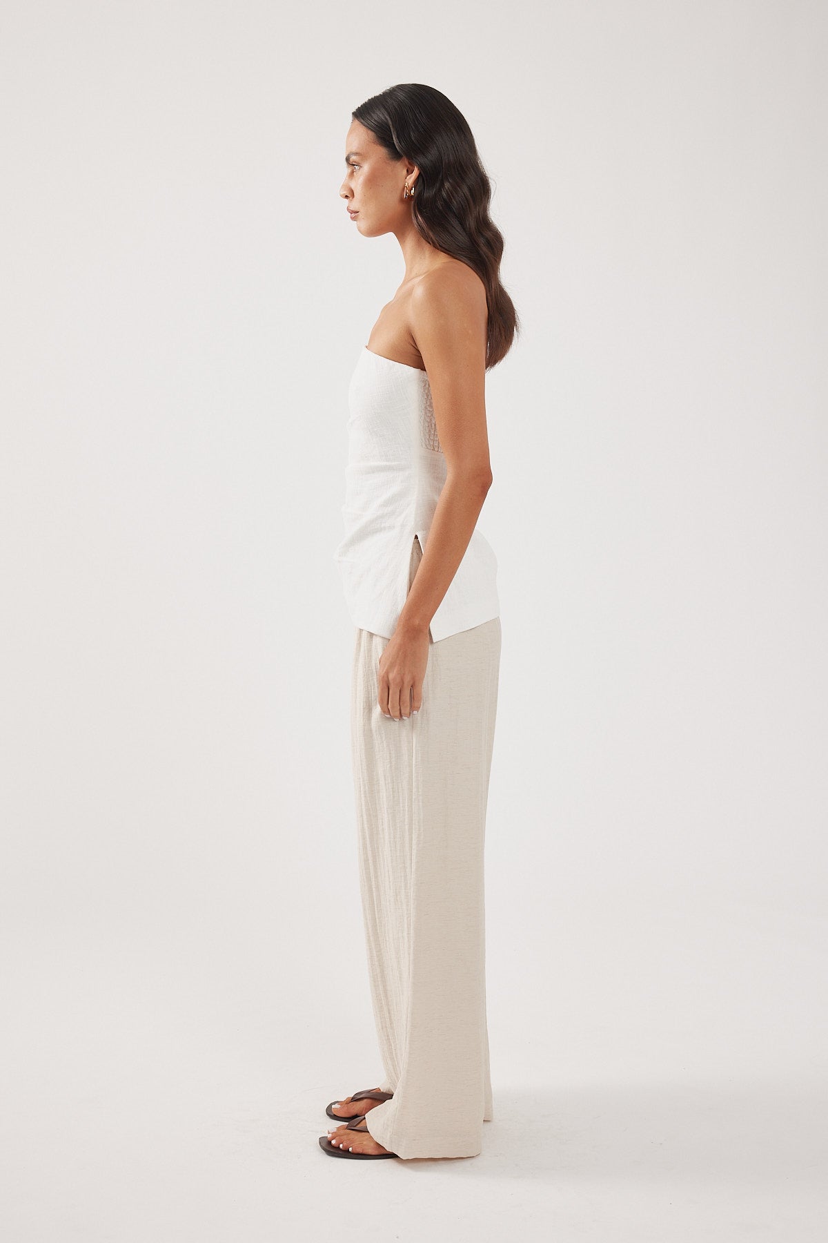 Perfect Stranger Tabby Mid Rise Pant Oat