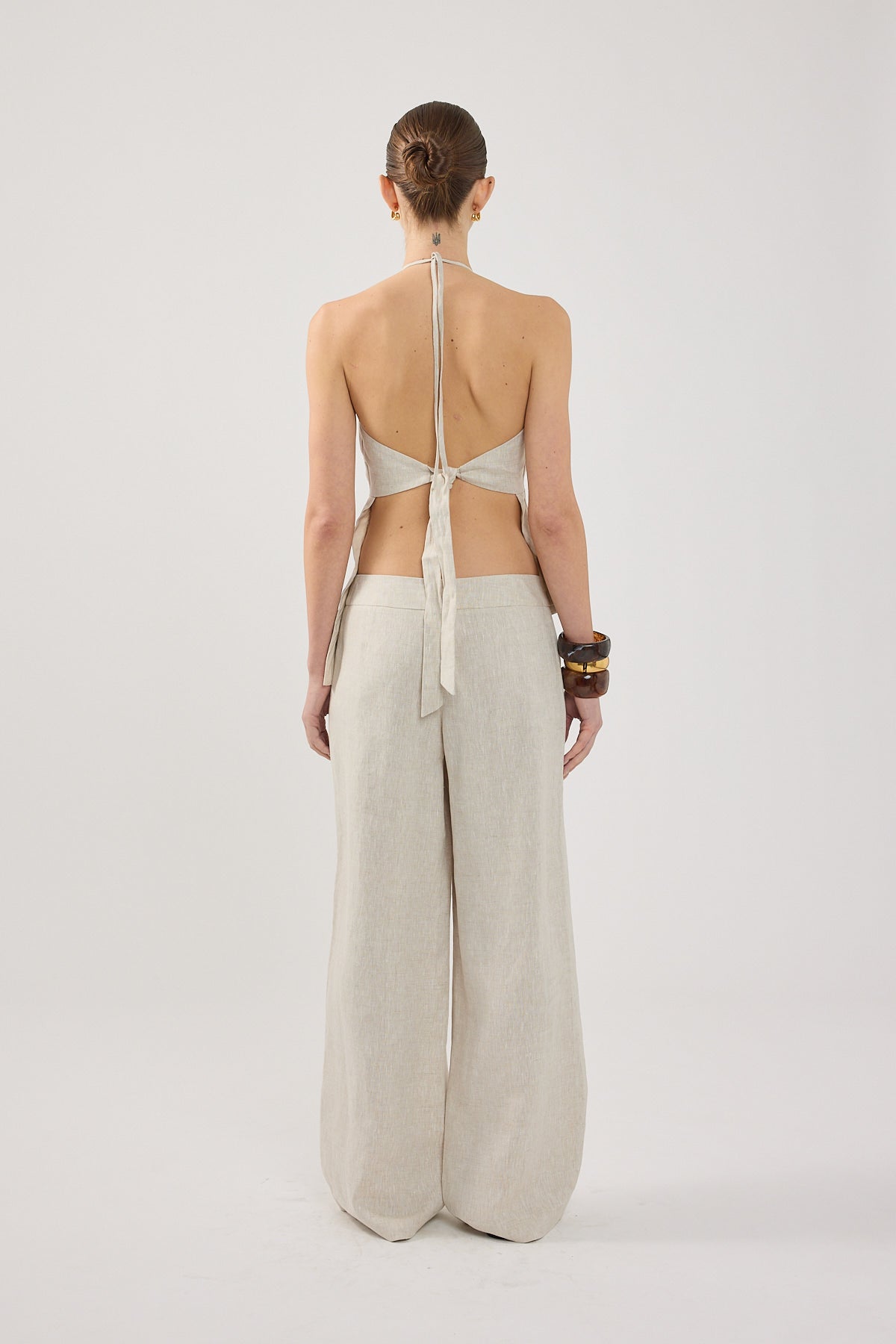 Perfect Stranger Reese Halter Top Oat