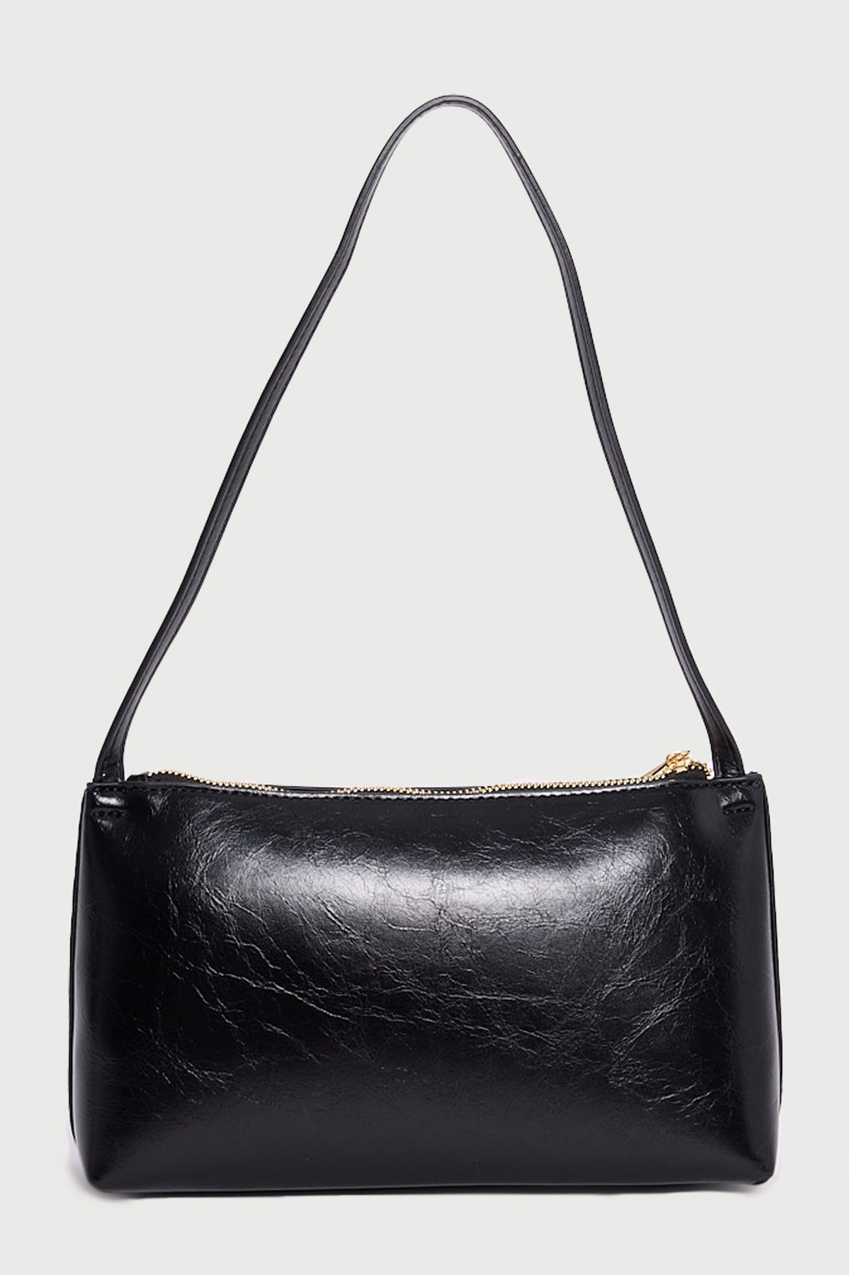 Peta + Jain Monaco Shoulder Bag Black Crinkle/Gold