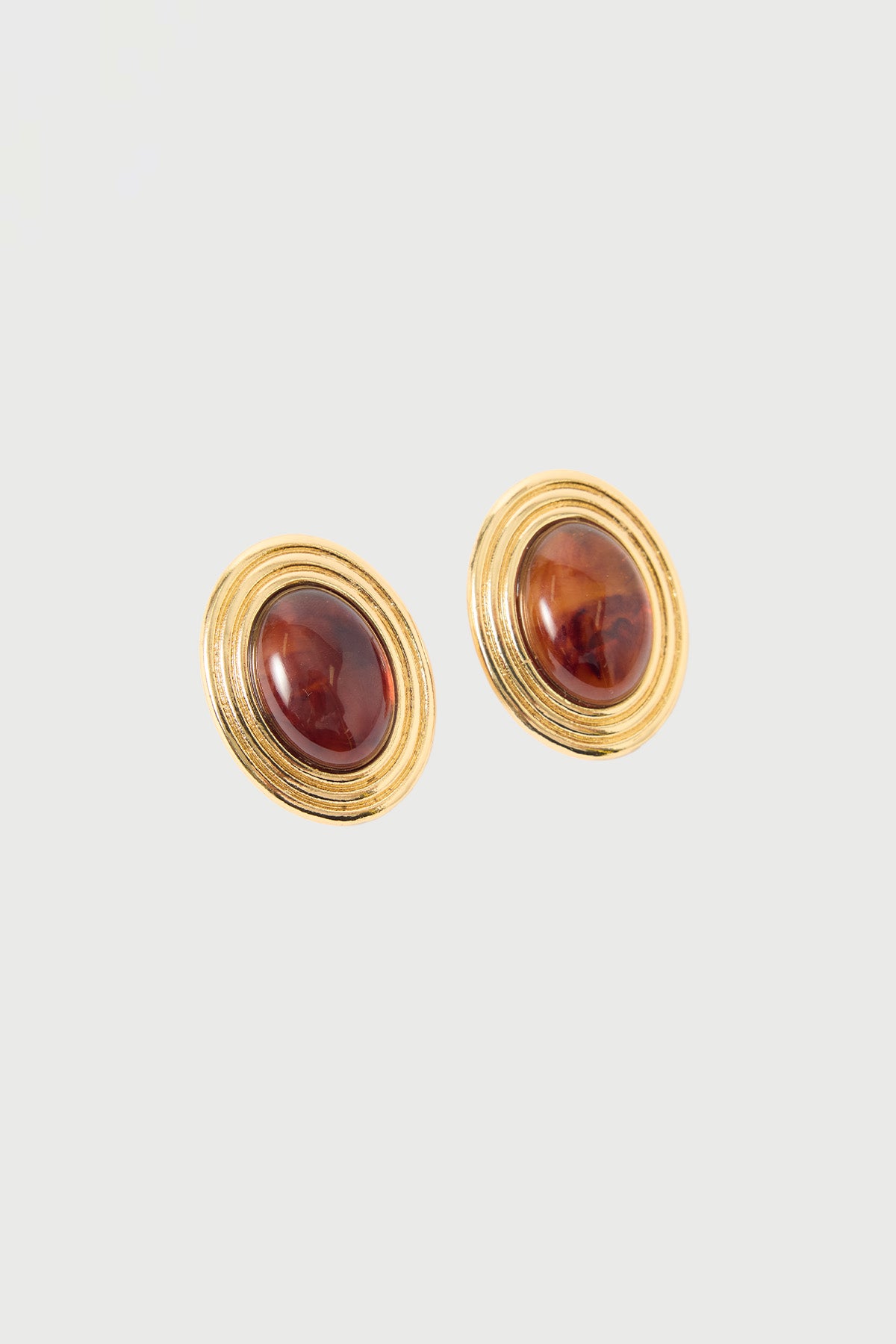 Perfect Stranger Houston Oval Earrings 18K Gold