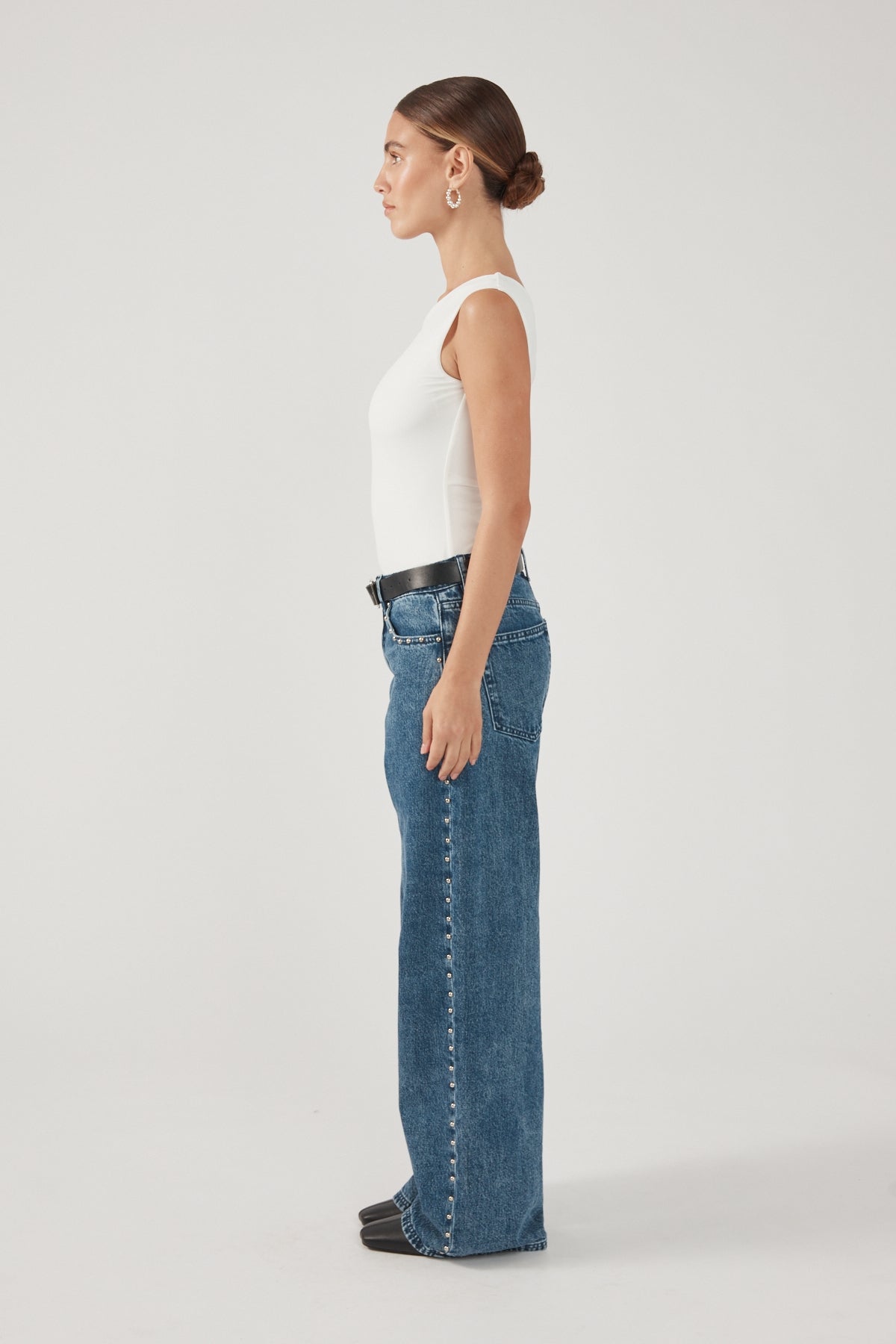 Perfect Stranger Kayla Asym Twist Bodysuit White