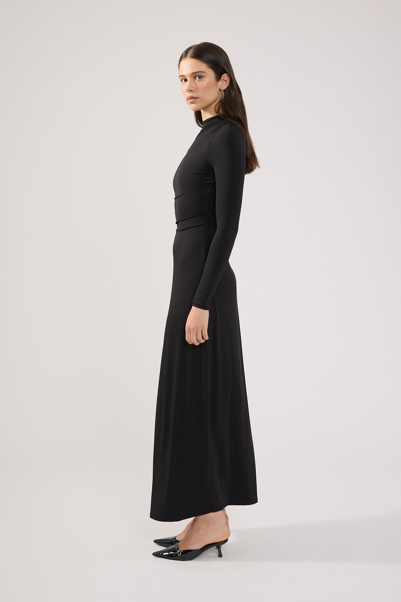 Perfect Stranger Rosie Long Sleeve Maxi Dress Black