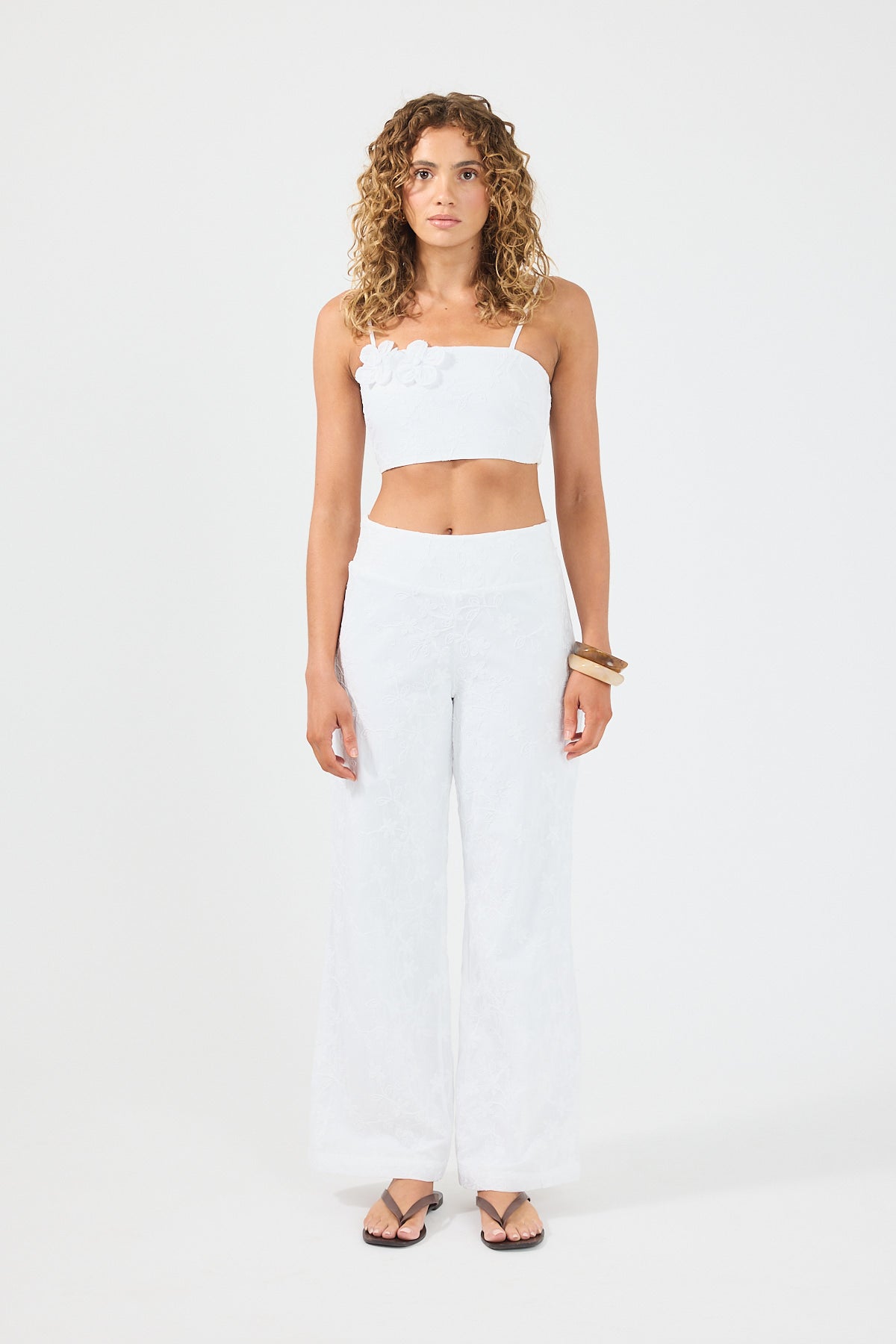 Perfect Stranger Pascal Jacquard Bralette White
